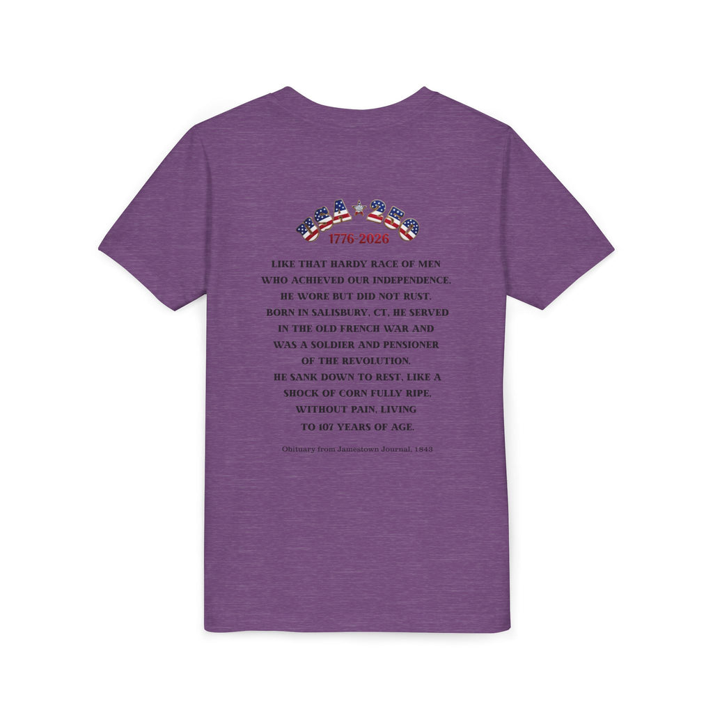 OWENS FAMILY with authentic obituary - Proud Descendant of a Patriot Unisex Kids Tee | Revolutionary Soldier, American Flag