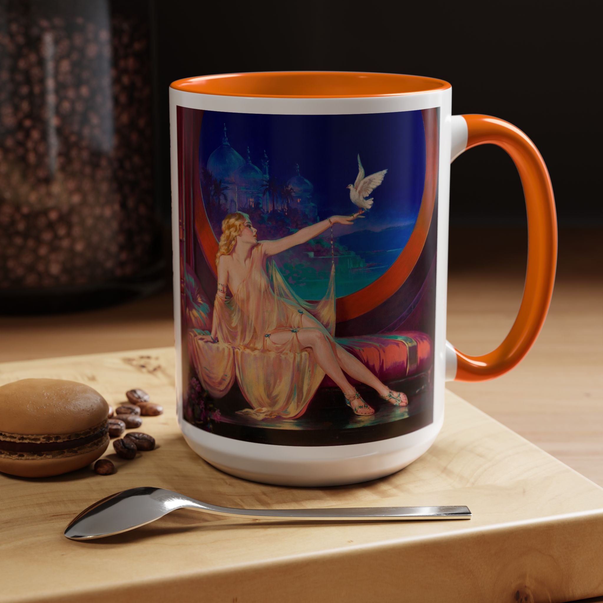 Gratitude and Peace Henry Clive Sultana 1925 Accent Coffee Mug | Inspirational Quote