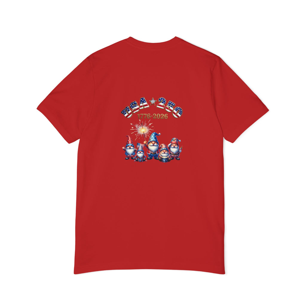 Chilling with My Gnomies Patriotic Unisex T-Shirt | USA 250, 1776-2026