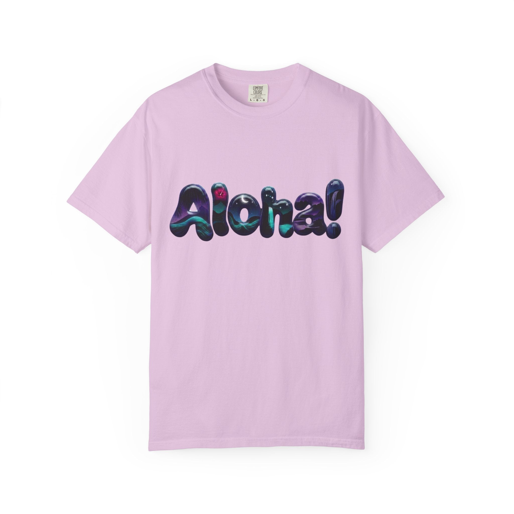 Aloha! Wave Lettering T-Shirt | Hawaiian Surf Graphic Tee