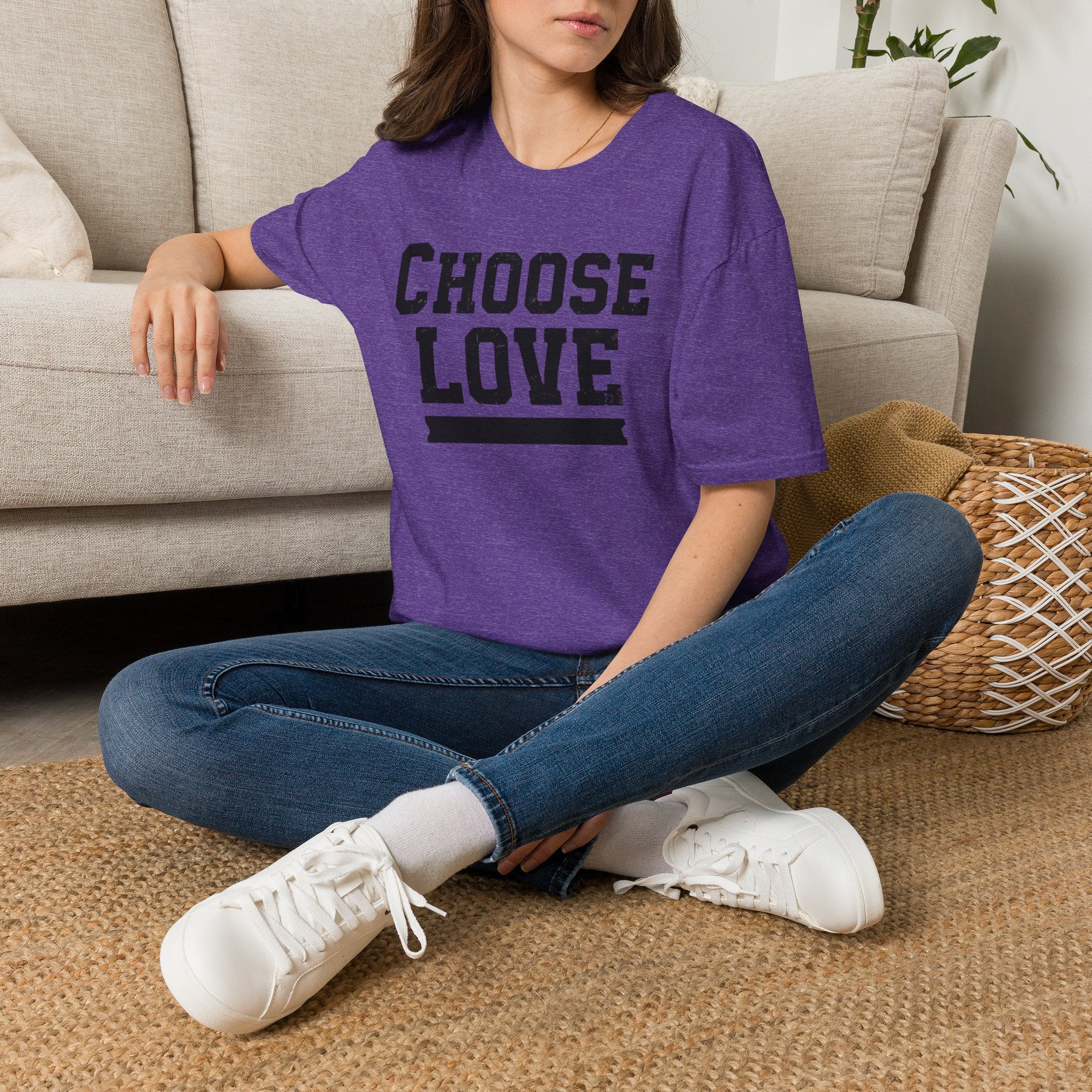 Choose Love Inspirational Unisex T-Shirt | Strong Love Message Tee