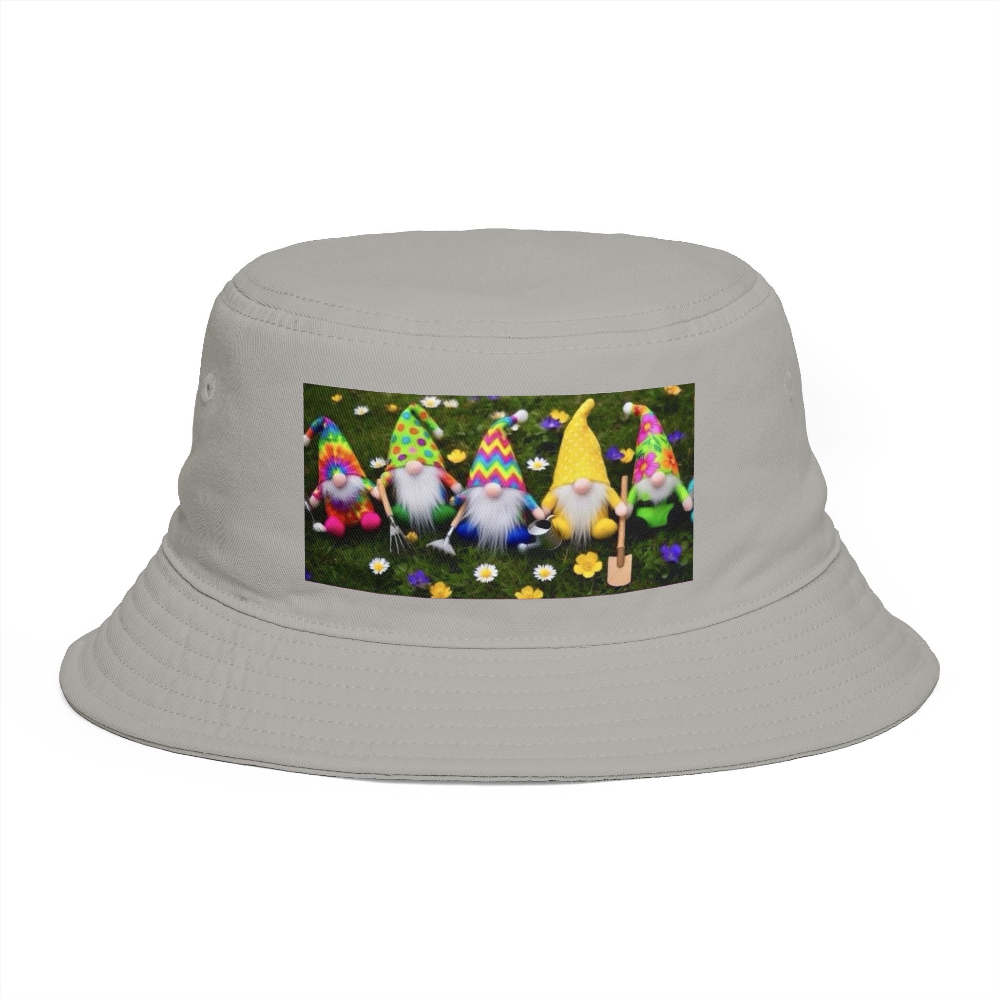 Garden Gnomes Unisex Bucket Hat | Cute Colorful Gardening Sun Hat