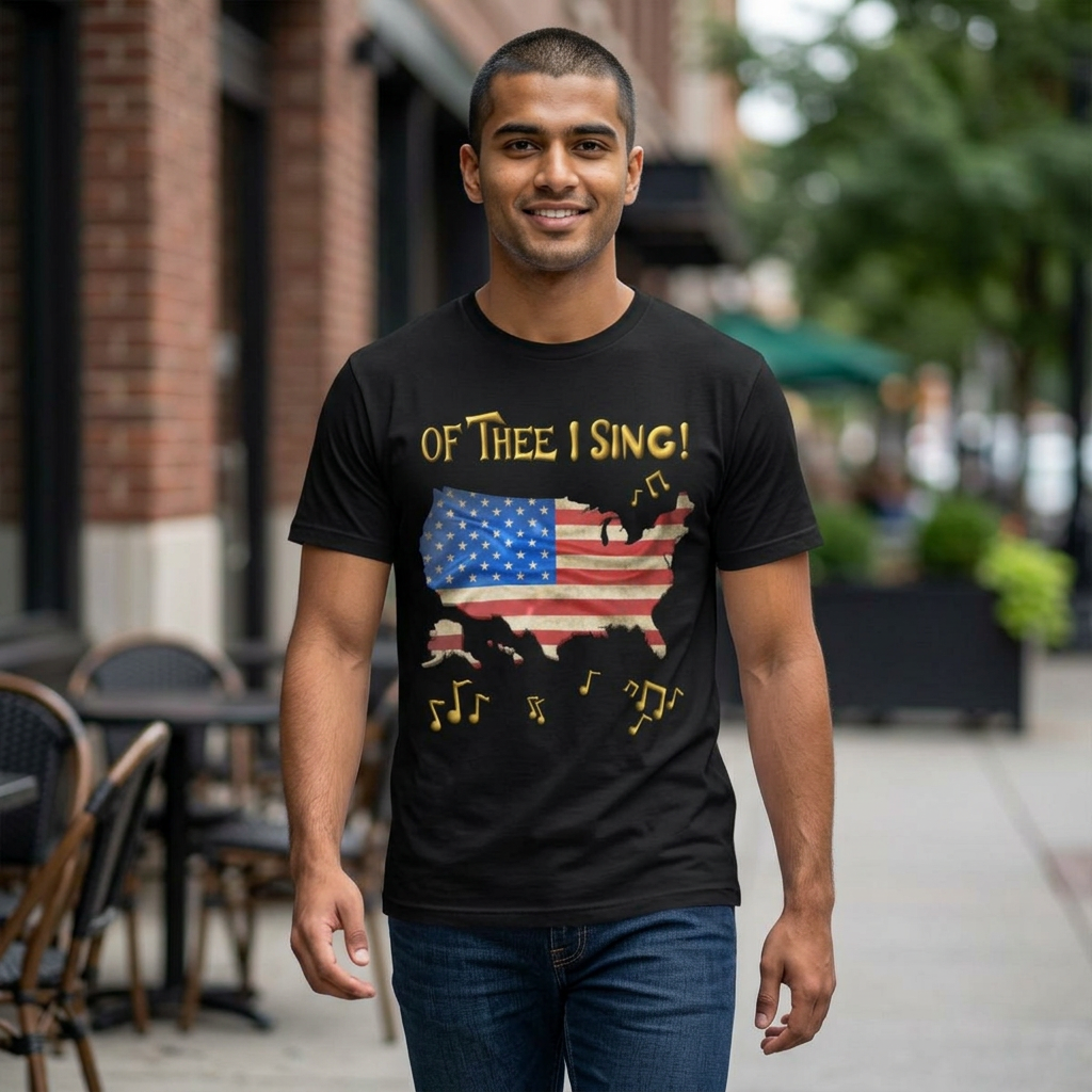 Of Thee I Sing USA 250 Unisex T-Shirt, 1776-2026 | Patriotic Tee