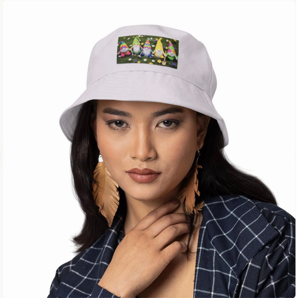Garden Gnomes Unisex Bucket Hat | Cute Colorful Gardening Sun Hat