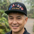 USA 250 Embroidered Flat Bill Cap - 1776-2026 Patriotic Hat