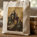 Founding Fathers 250 Anniversary Tote Bag | Patriotic Eagle American Flag Tribute