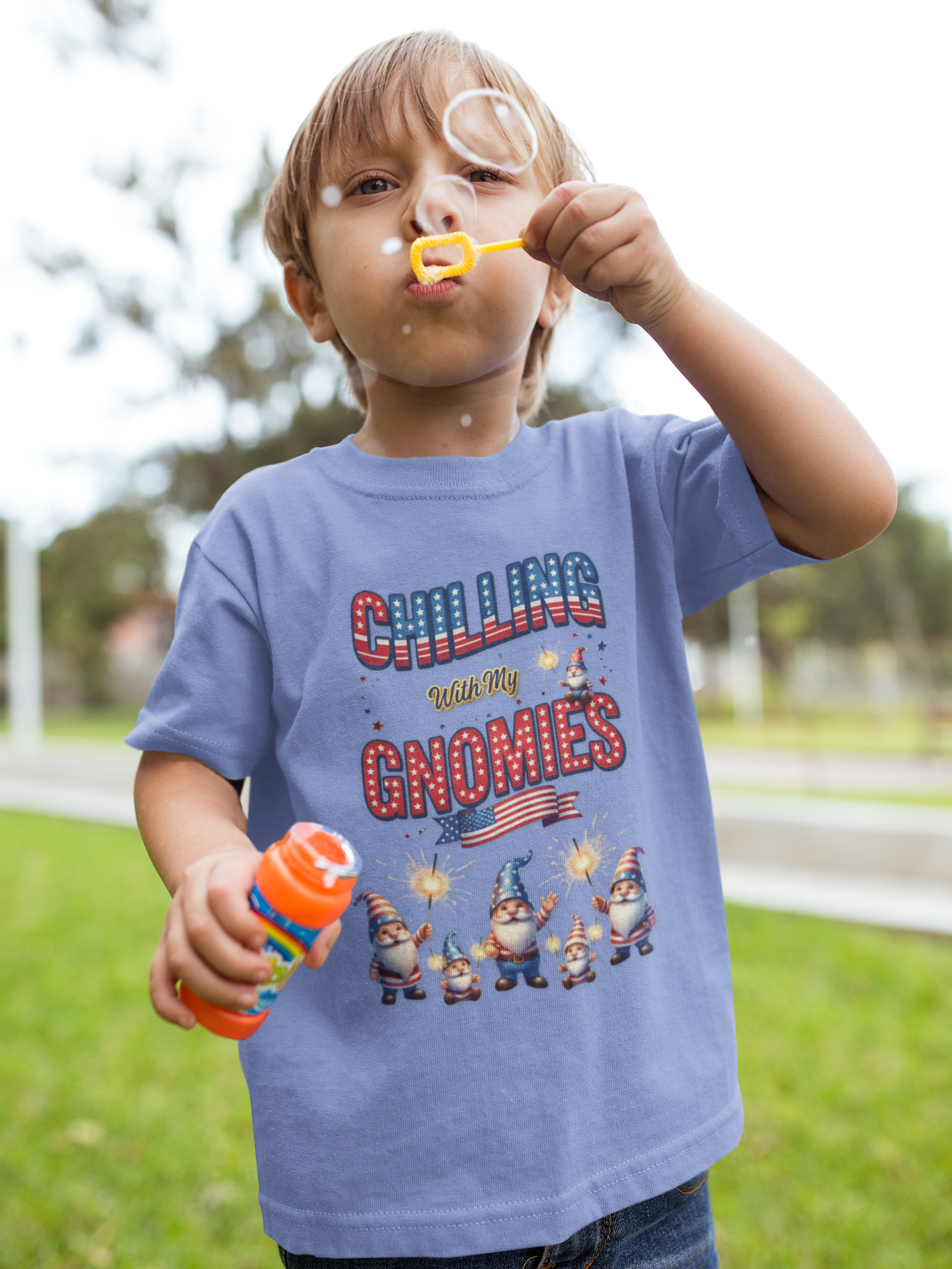 Patriotic Gnomes Unisex Toddler Tee | USA Stars Stripes 1776-2026