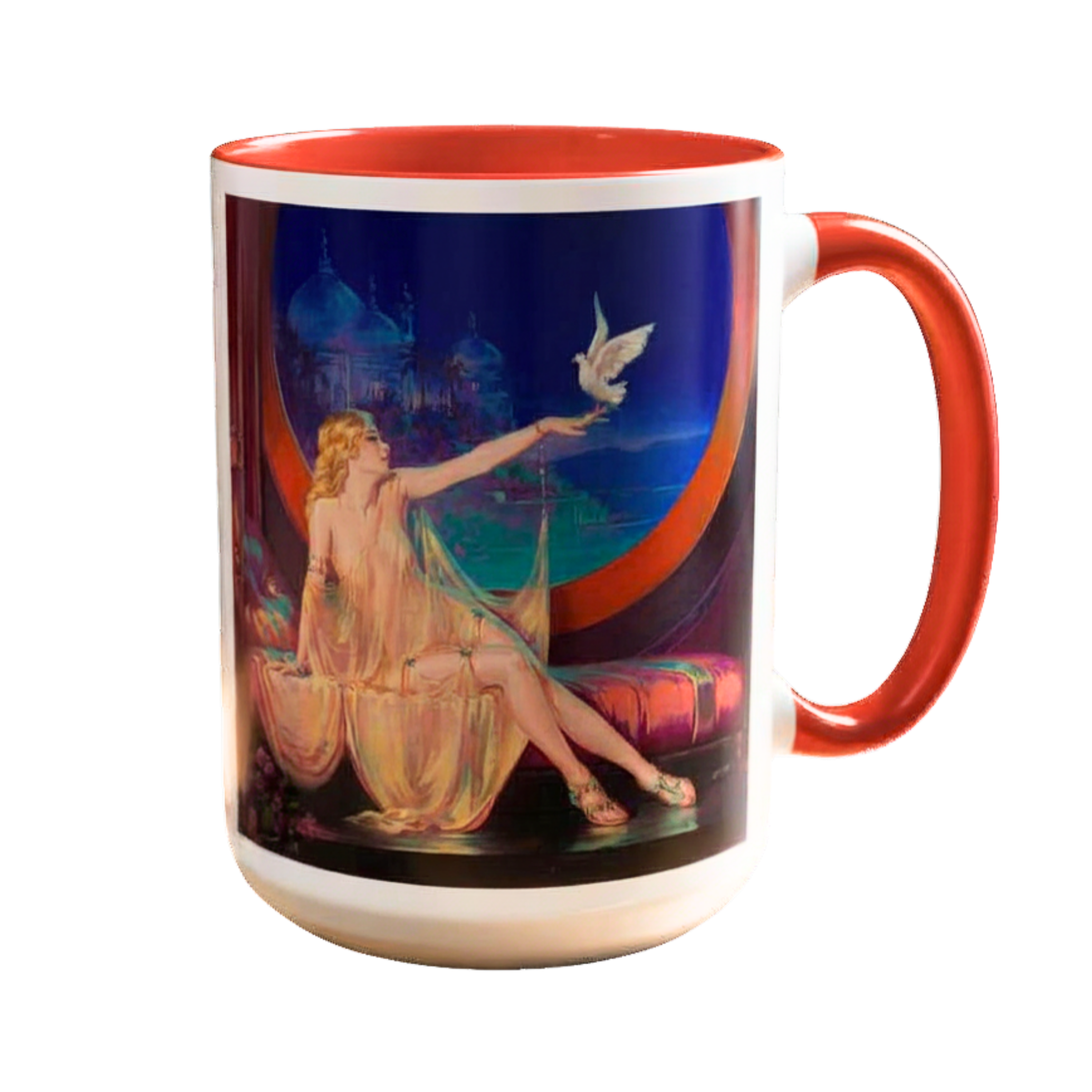 Gratitude and Peace Henry Clive Sultana 1925 Accent Coffee Mug | Inspirational Quote