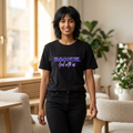 Emmanuel "God with us" Name of God Unisex T-Shirt | Purple Script Tee