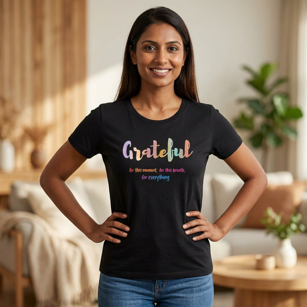 Grateful for This Moment Tee | Ladies Scoop Neck