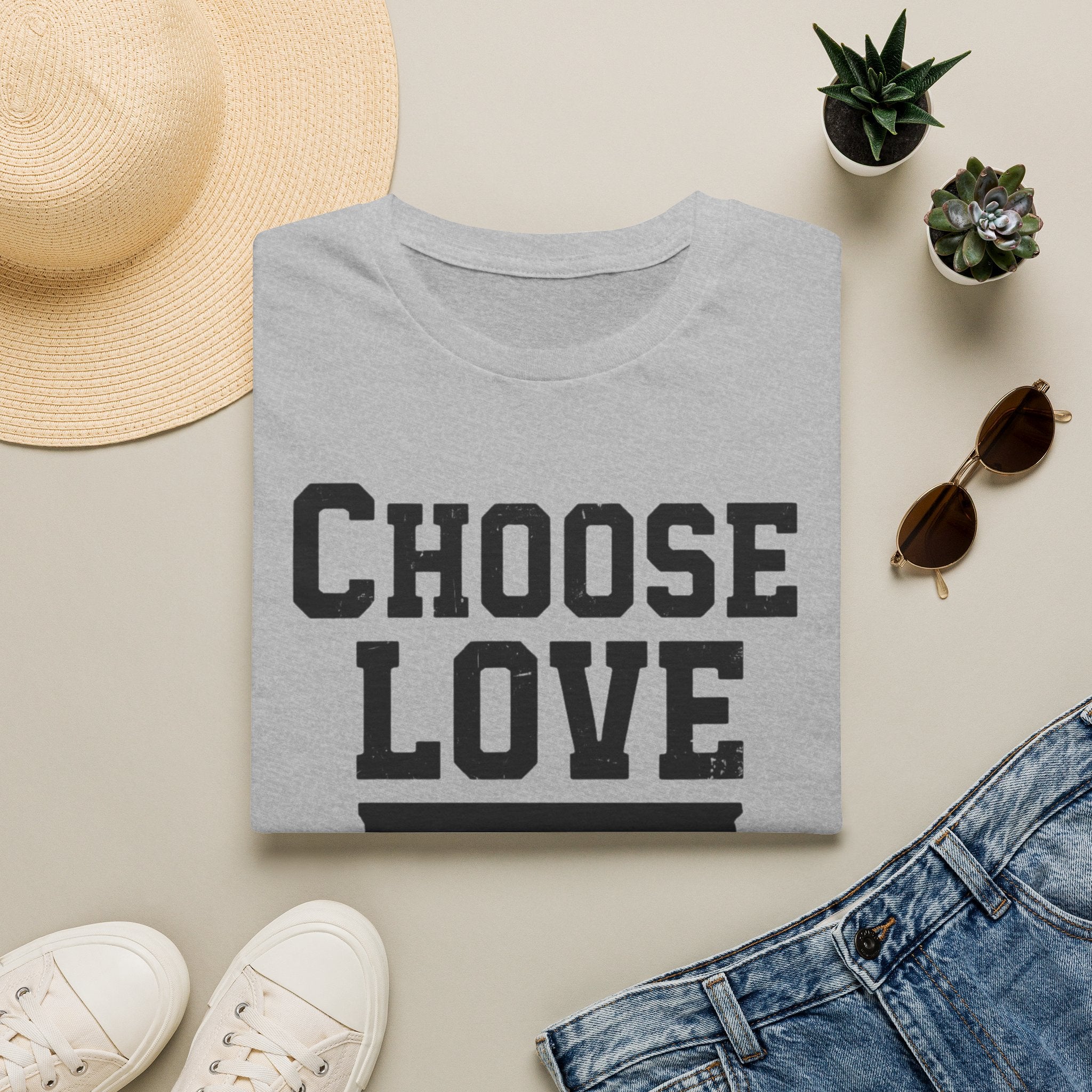 Choose Love Inspirational Unisex T-Shirt | Strong Love Message Tee