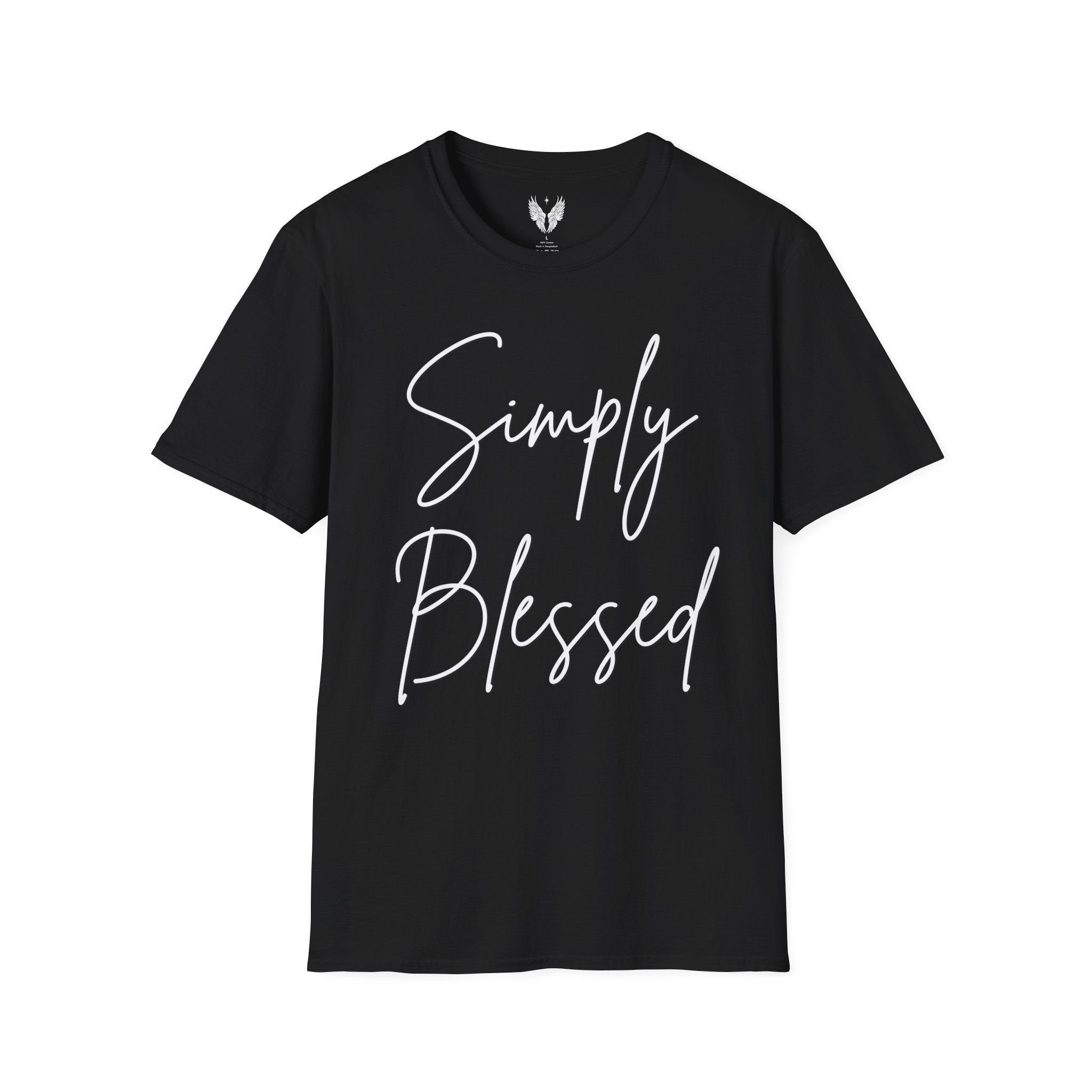 Simply Blessed Message Unisex Tee | Love, Gratitude, Faith T-Shirt