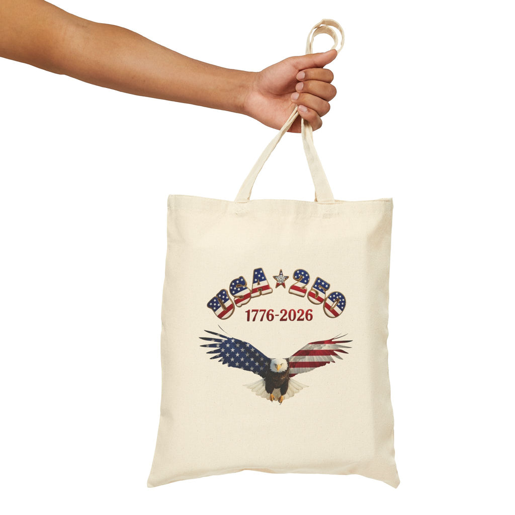 Liberty Bell Colonial Militia Tote Bag | Cotton Canvas, Historic Patriotic Design
