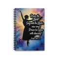 Praise the Lord Dancing Silhouette, Psalm 149:1-3, Spiral Notebook | Ruled Journal