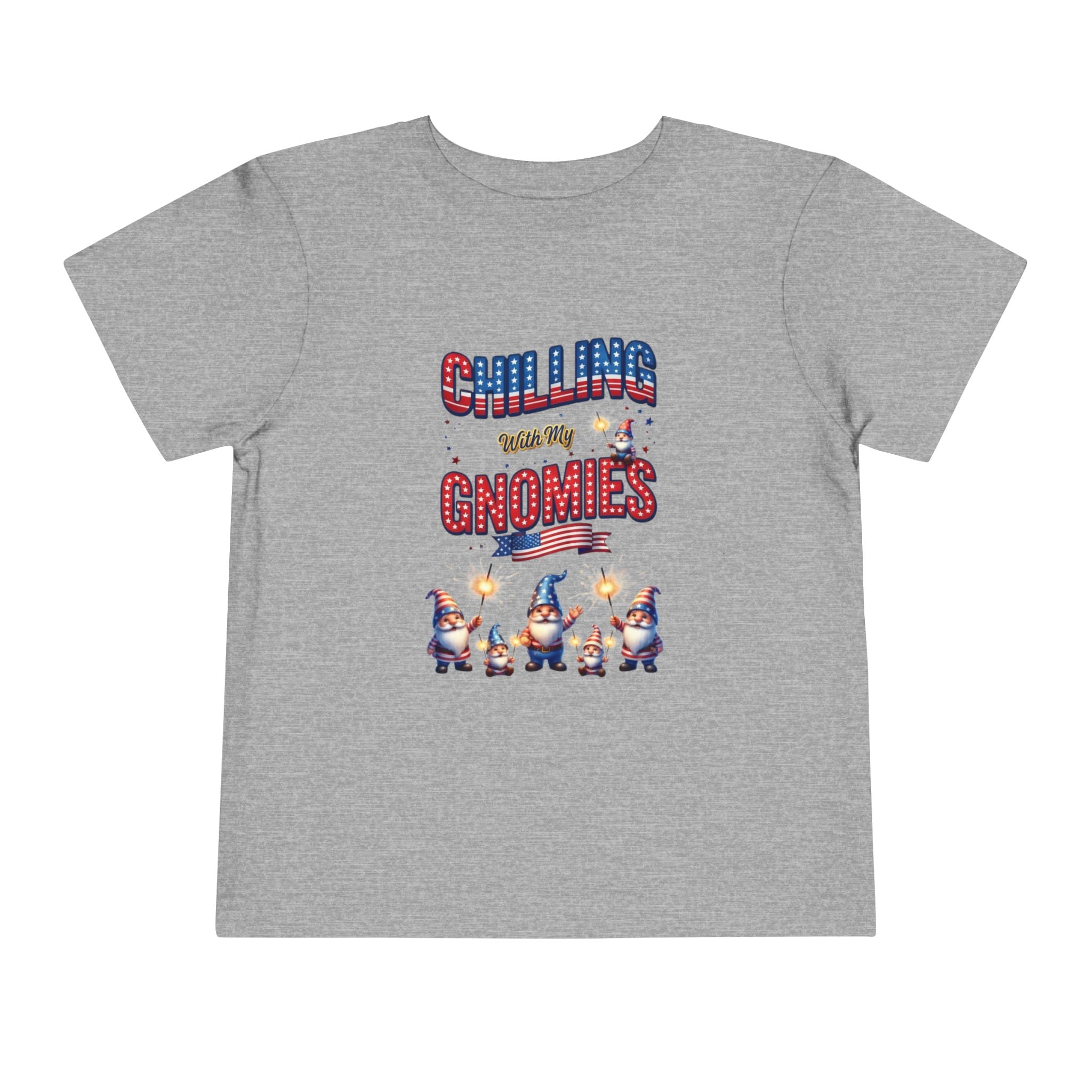 Patriotic Gnomes Unisex Toddler Tee | USA Stars Stripes 1776-2026