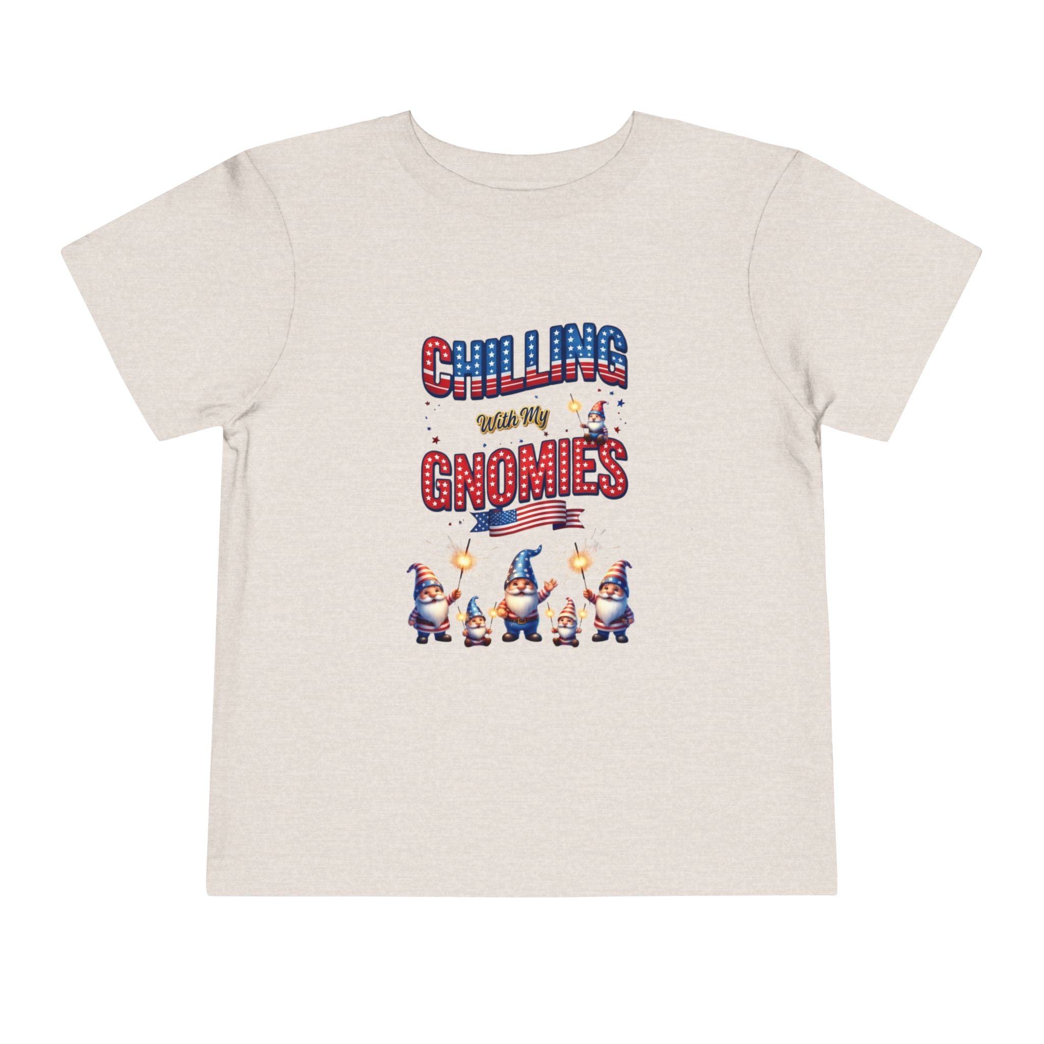 Patriotic Gnomes Unisex Toddler Tee | USA Stars Stripes 1776-2026