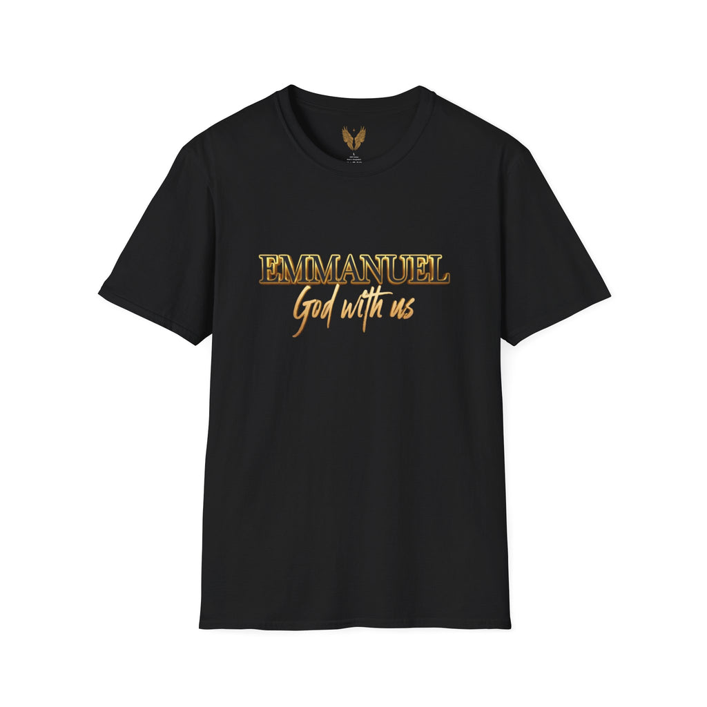 Emmanuel "God with us" Name of God Unisex T-Shirt | Gold Script