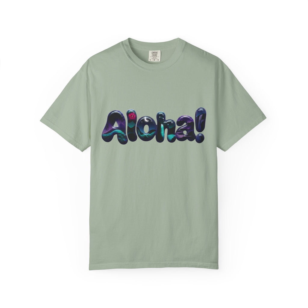 Aloha! Wave Lettering T-Shirt | Hawaiian Surf Graphic Tee