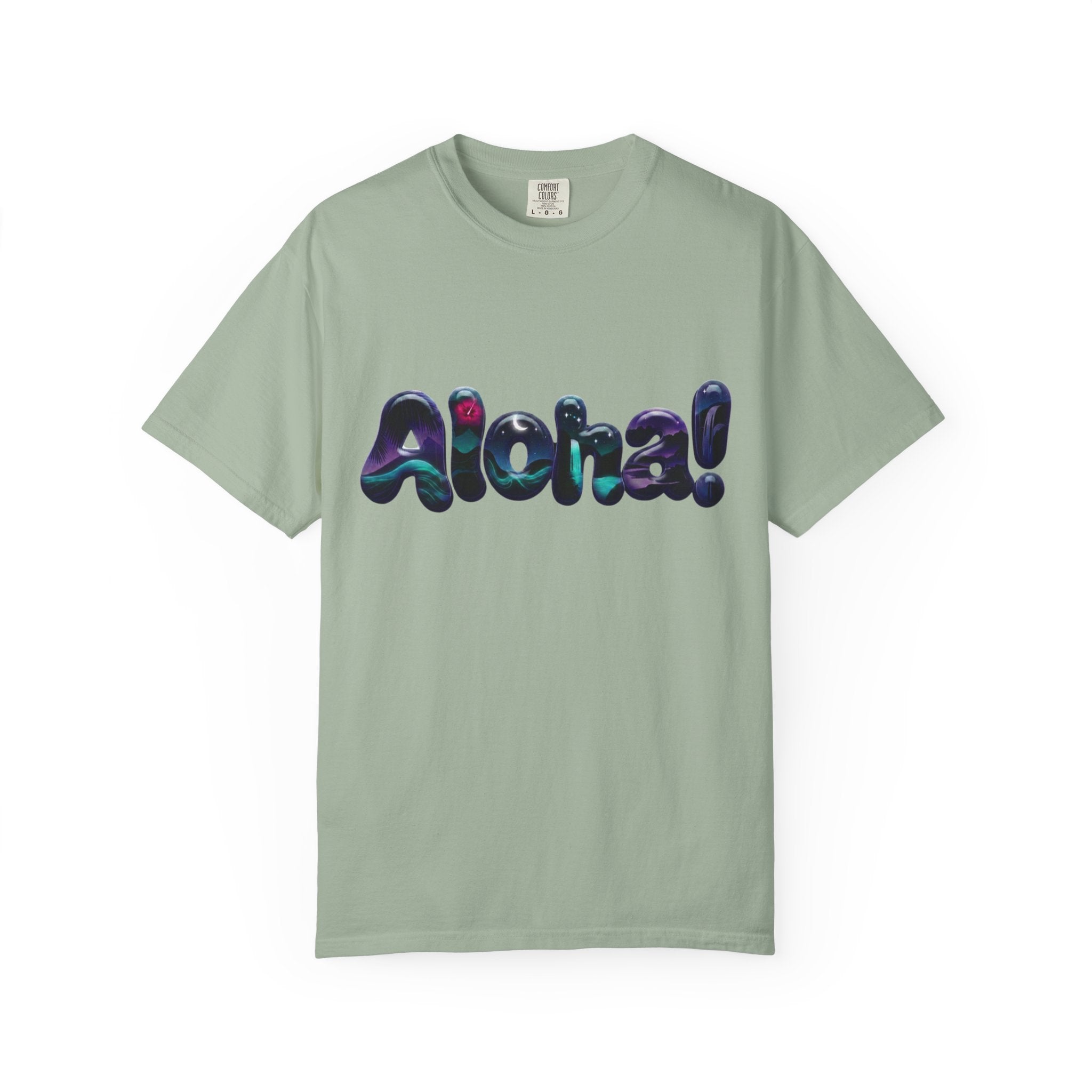 Aloha! Wave Lettering T-Shirt | Hawaiian Surf Graphic Tee