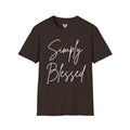Simply Blessed Message Unisex Tee | Love, Gratitude, Faith T-Shirt