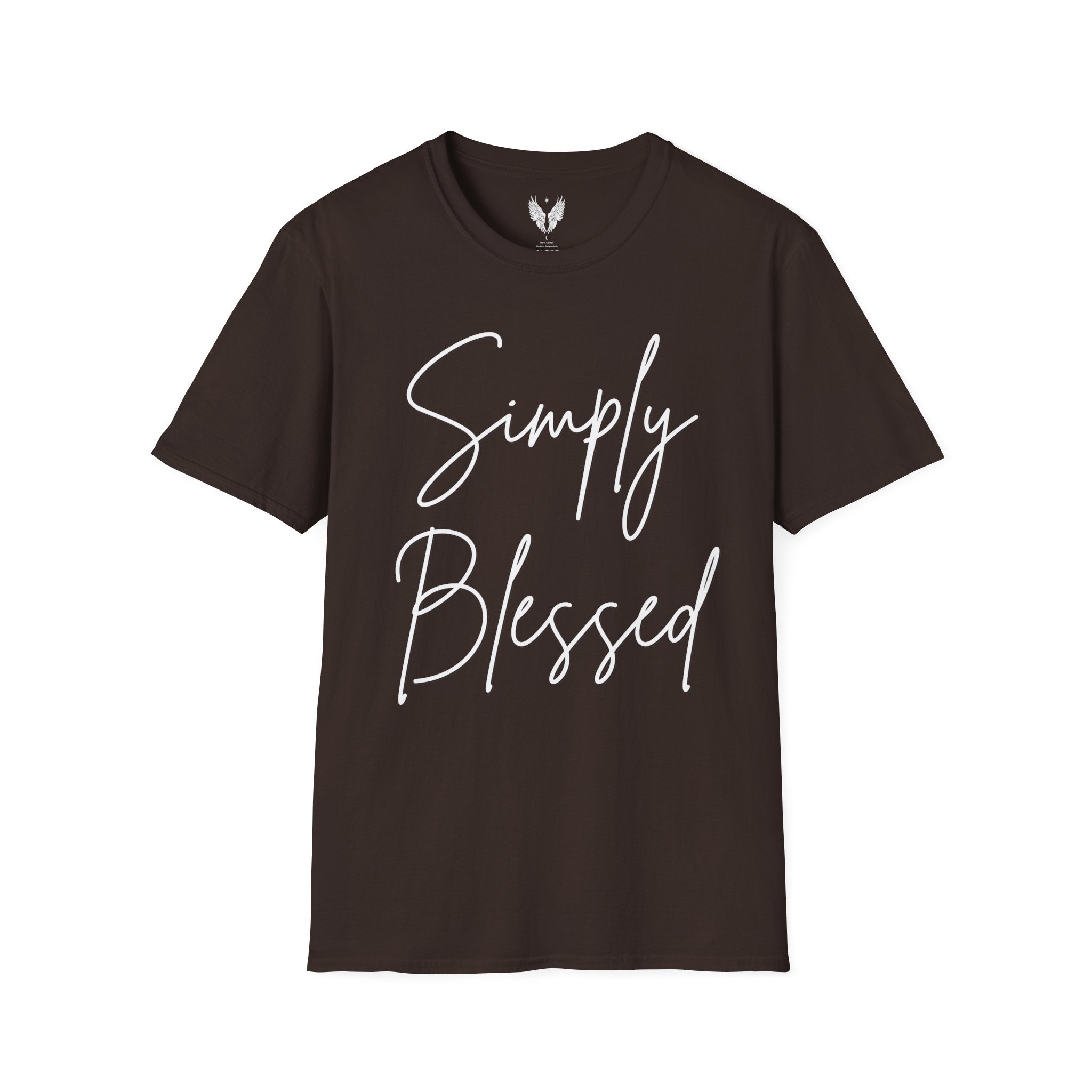 Simply Blessed Message Unisex Tee | Love, Gratitude, Faith T-Shirt