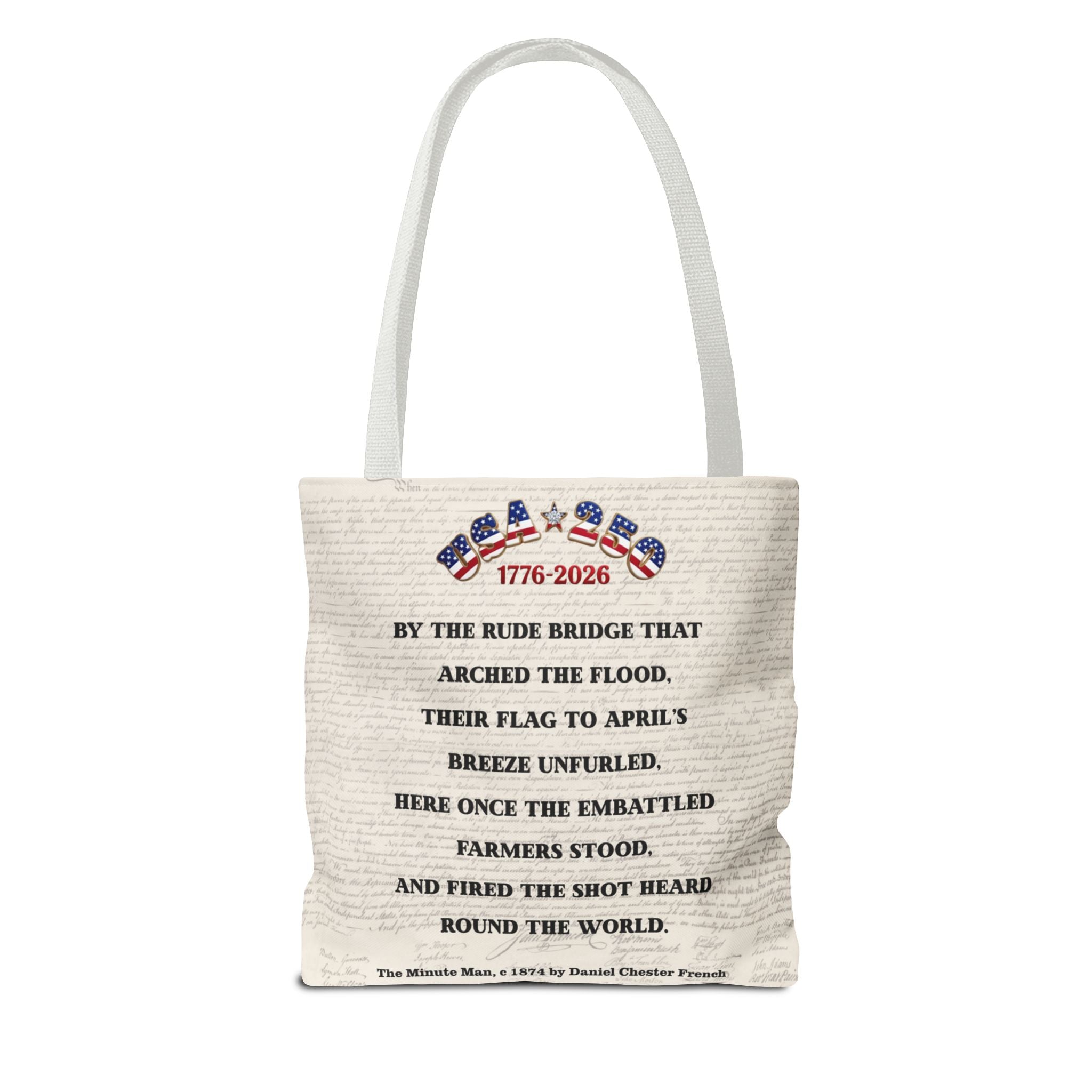 Patriot Descendant Tote Bag — "Proud Descendant of a Patriot" Revolutionary War Tribute | Personalize