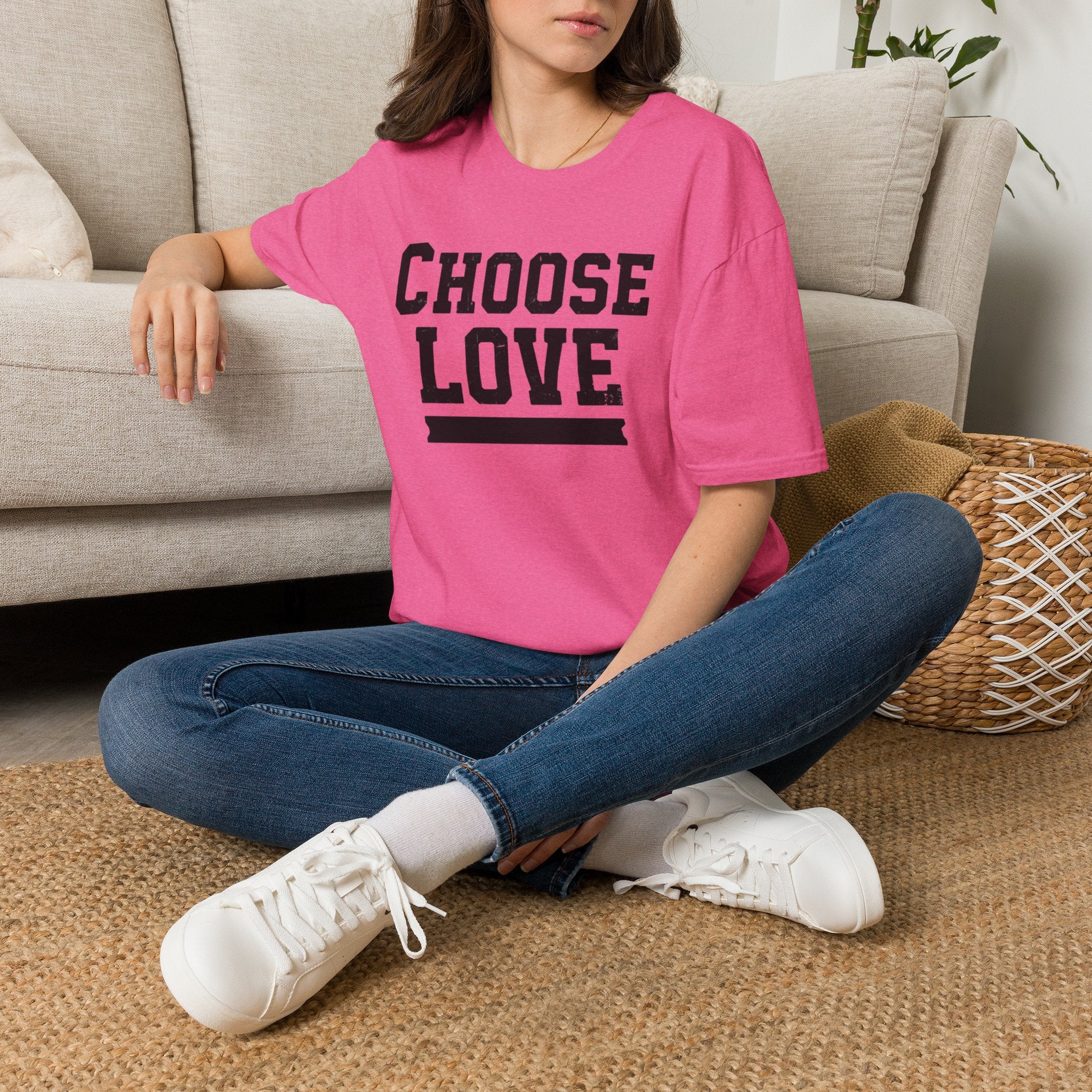 Choose Love Inspirational Unisex T-Shirt | Strong Love Message Tee
