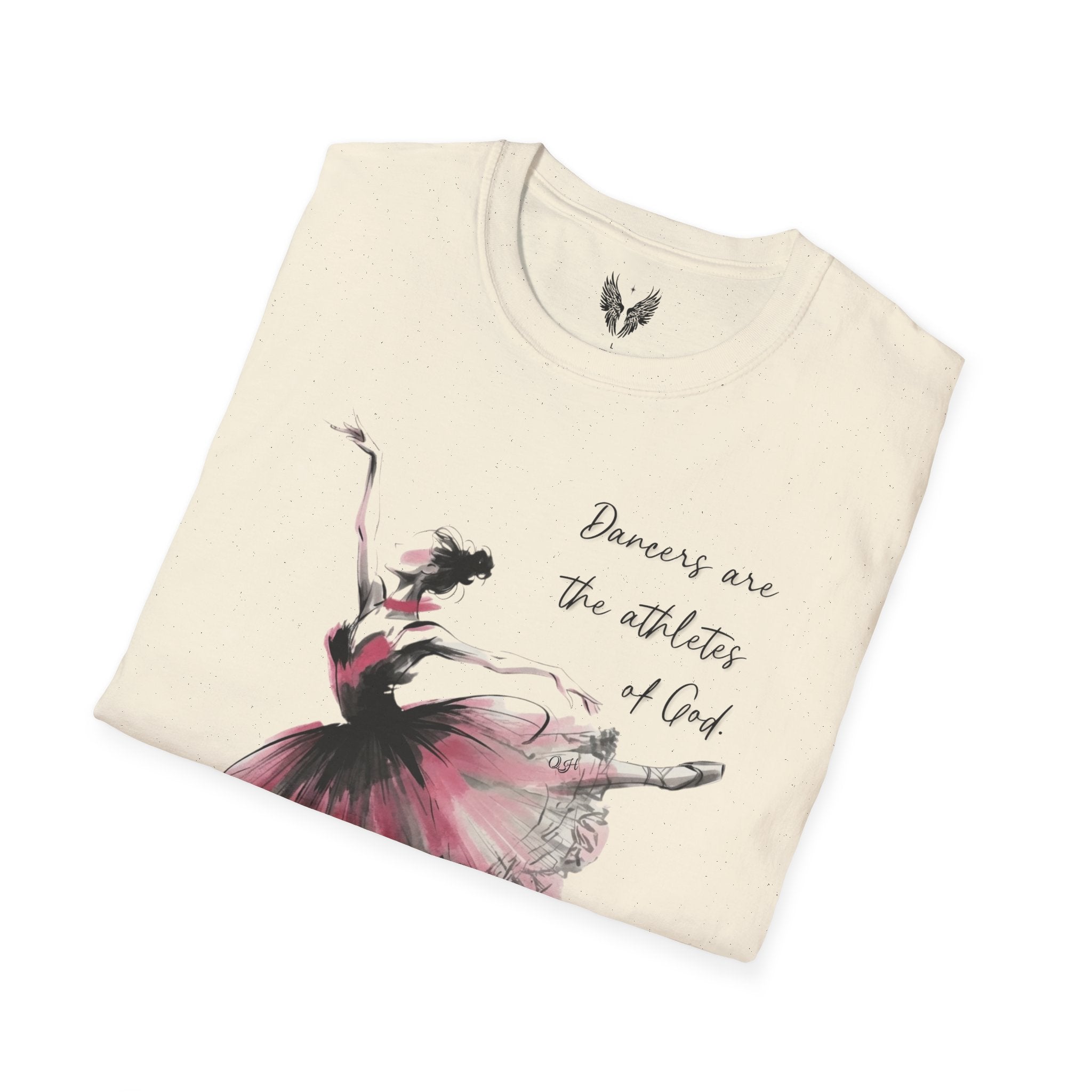 Ballerina Watercolor Illustration T-Shirt | Dancers Are The Athletes of God,  Albert Einstein