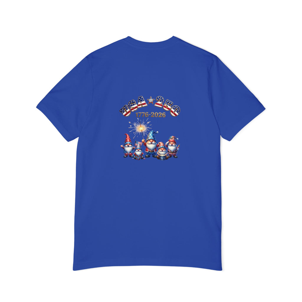 Chilling with My Gnomies Patriotic Unisex T-Shirt | USA 250, 1776-2026