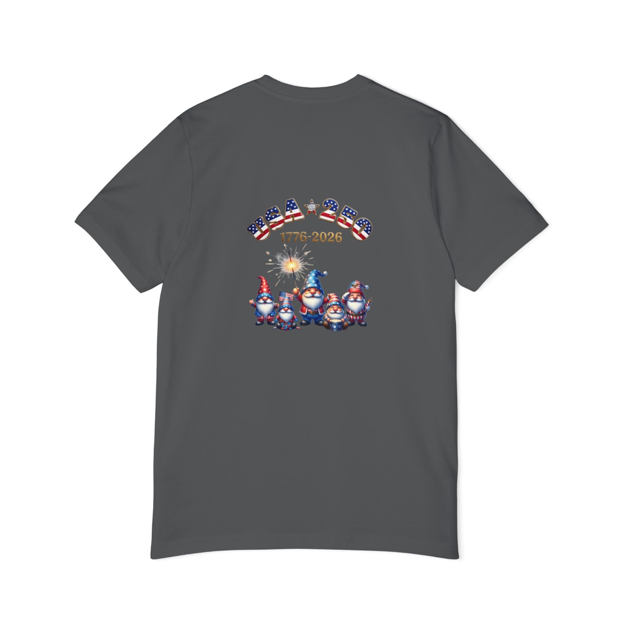 Chilling with My Gnomies Patriotic Unisex T-Shirt | USA 250, 1776-2026