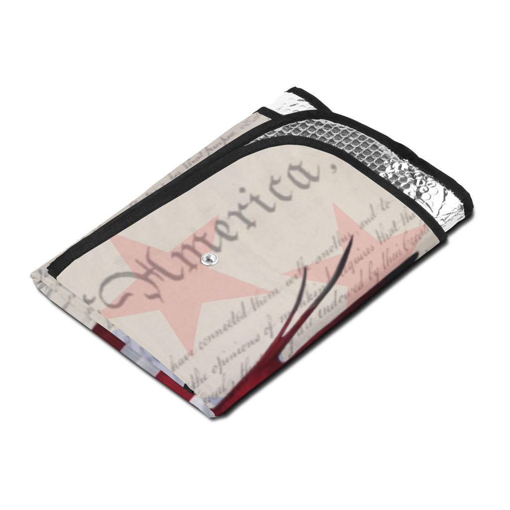 American Eagle 1776-2026 Car Sun Shade | Patriotic Windshield Cover | Declaration of Independence, USA 250 Tribute