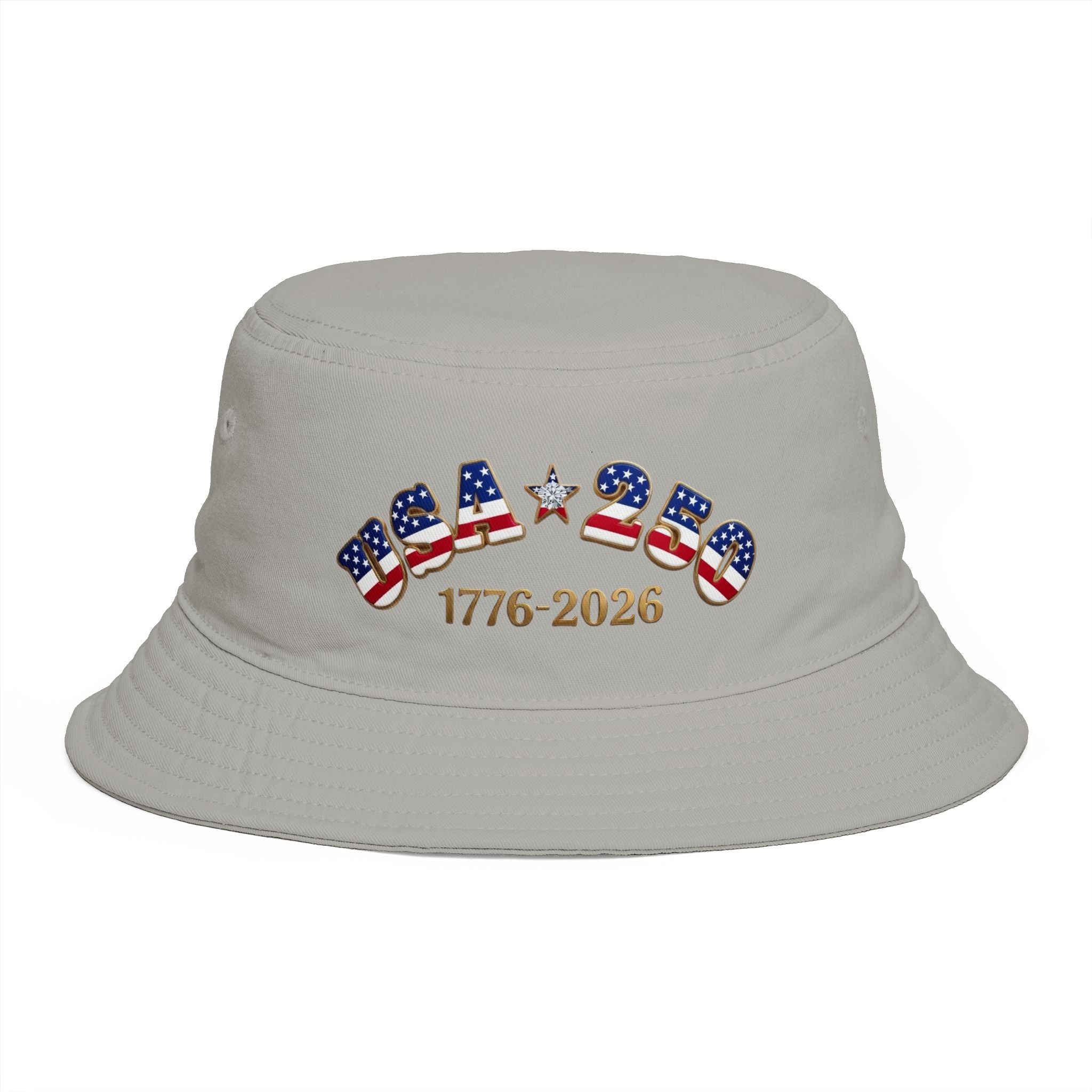 USA 1776-2026 Patriotic Bucket Hat | Fourth of July Celebration or Gardening
