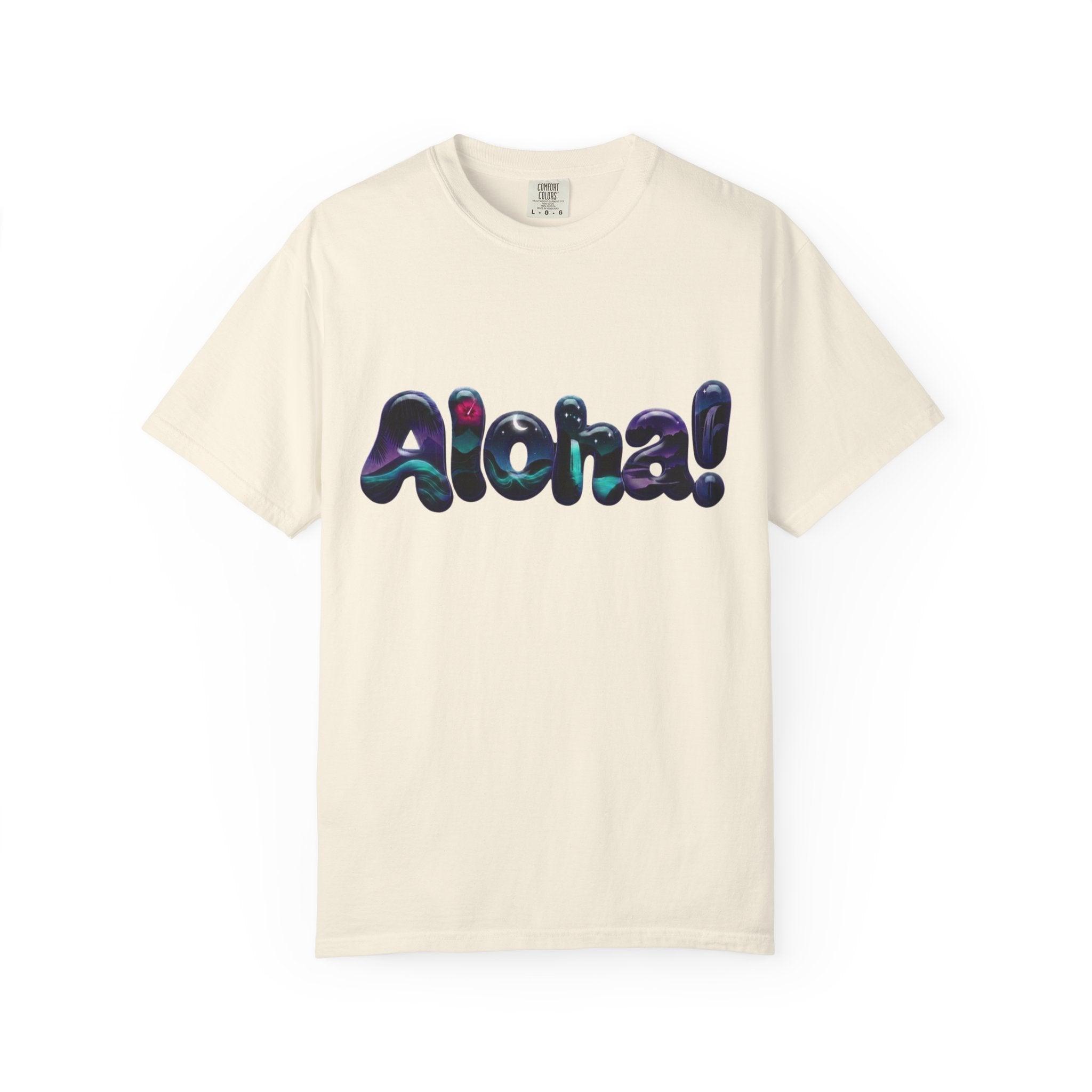 Aloha! Wave Lettering T-Shirt | Hawaiian Surf Graphic Tee