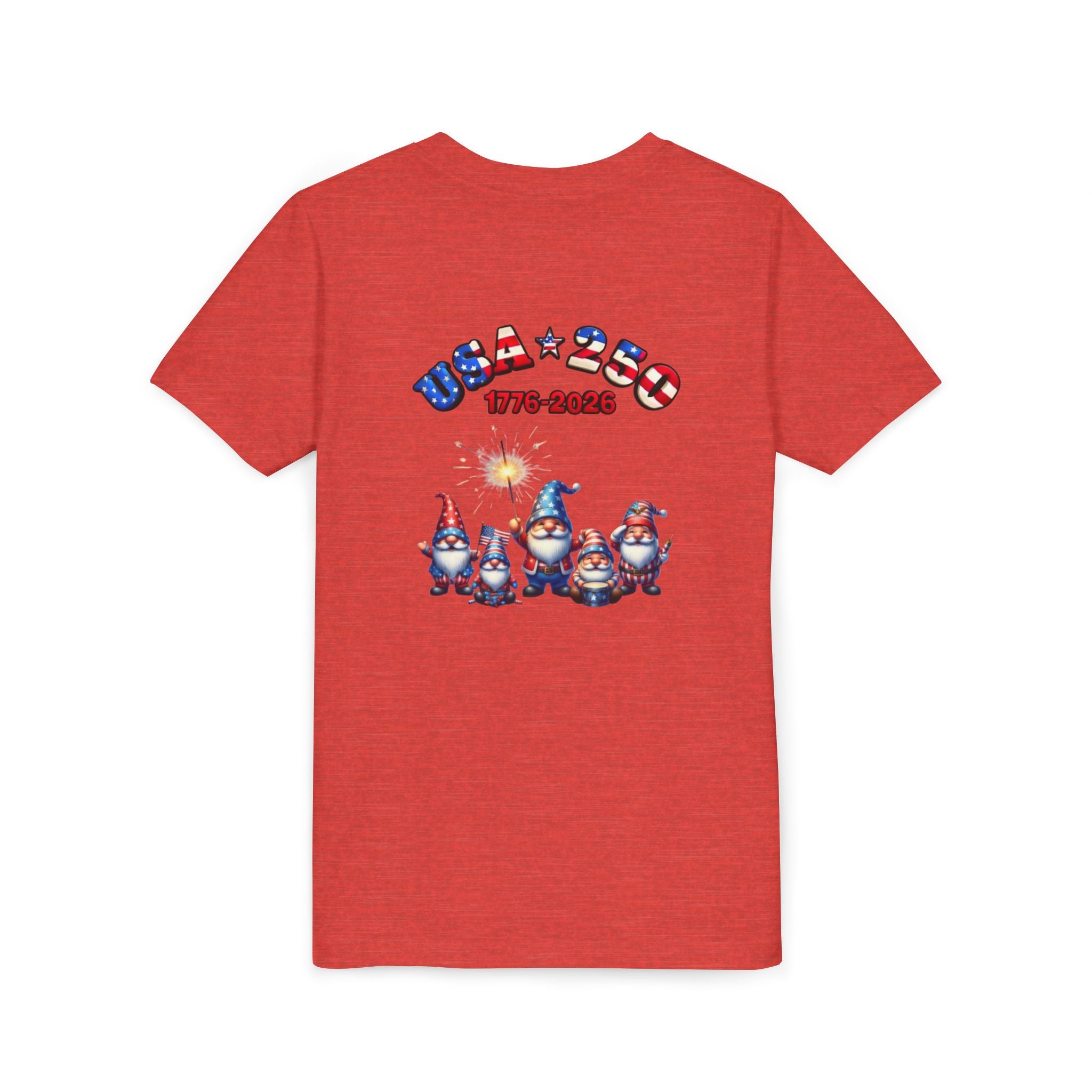 Chilling With My Gnomies Unisex Youth Tee | Patriotic 4th of July, USA 250 Tribute