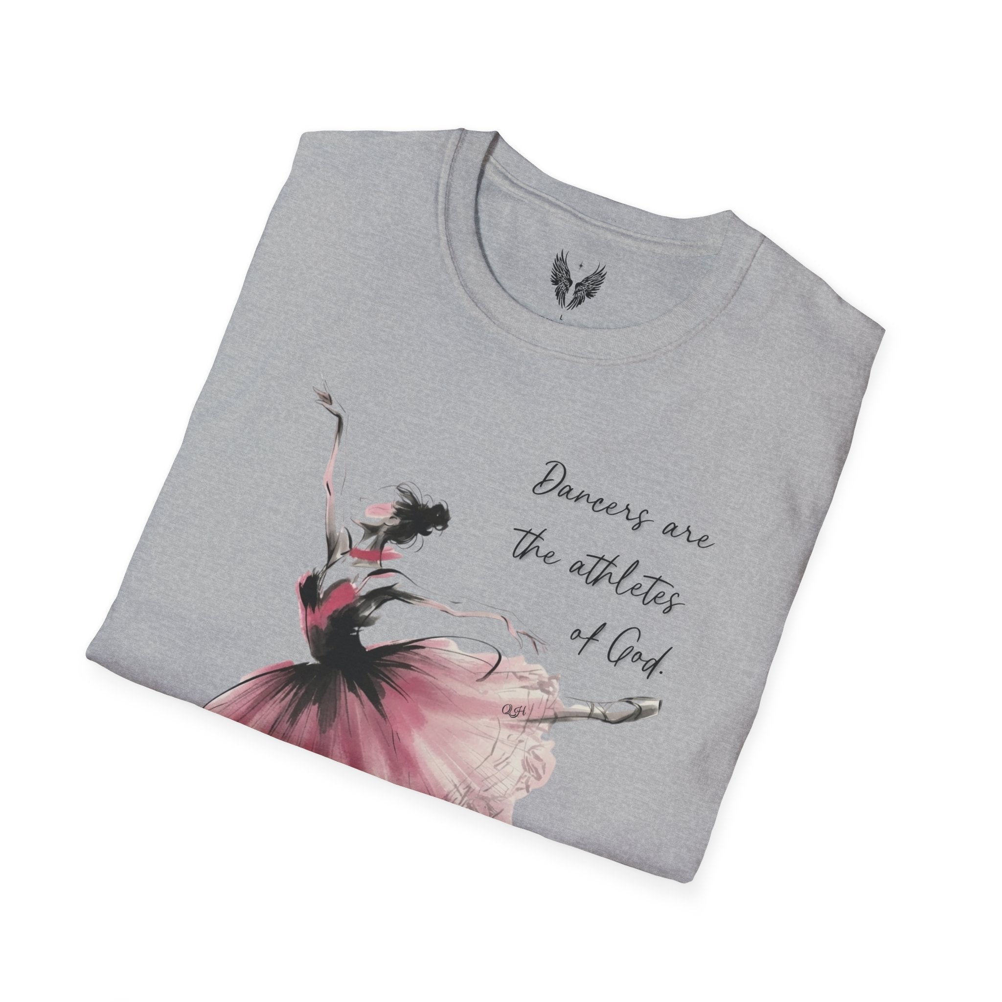 Ballerina Watercolor Illustration T-Shirt | Dancers Are The Athletes of God,  Albert Einstein