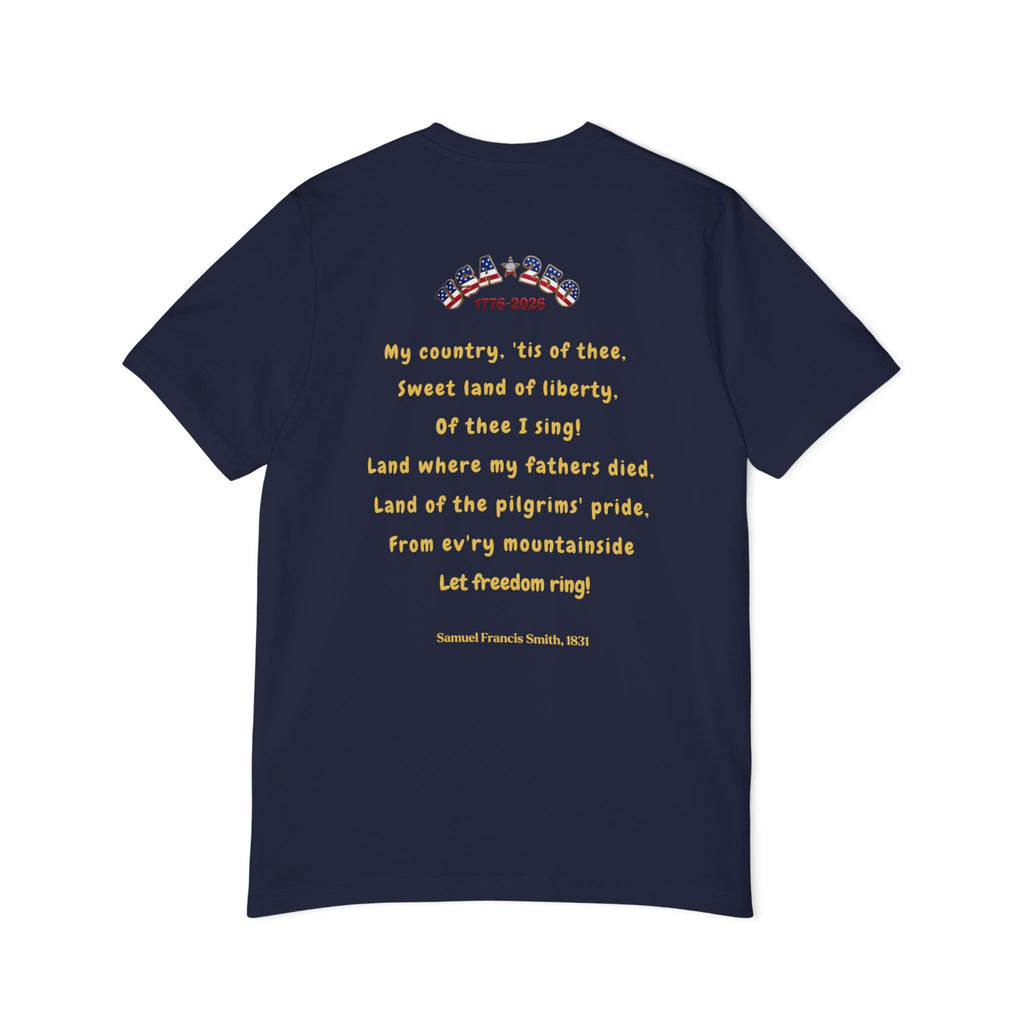 Of Thee I Sing USA 250 Unisex T-Shirt, 1776-2026 | Patriotic Tee