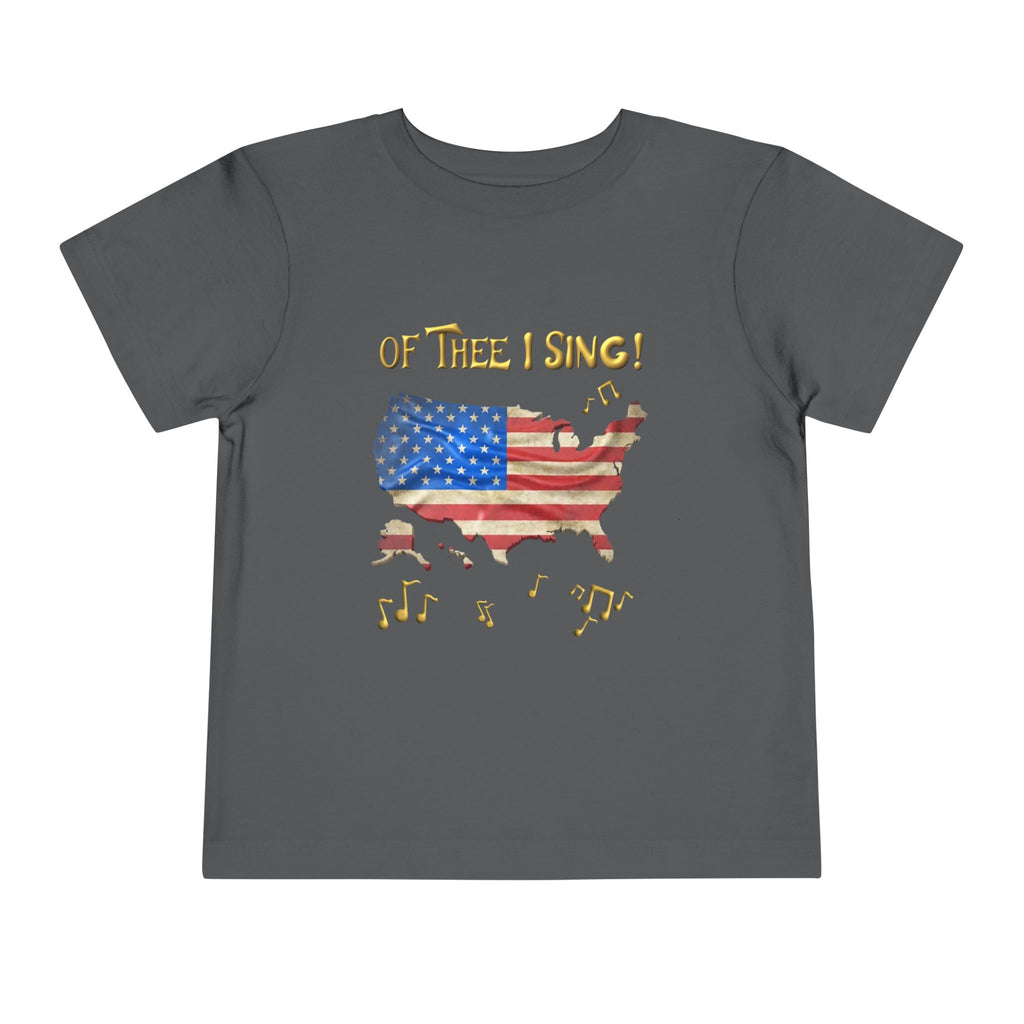 Of Thee I Sing! "My Country 'Tis of Thee Lyrics Toddler Tee | USA 250 Tribute, Patriotic Fun