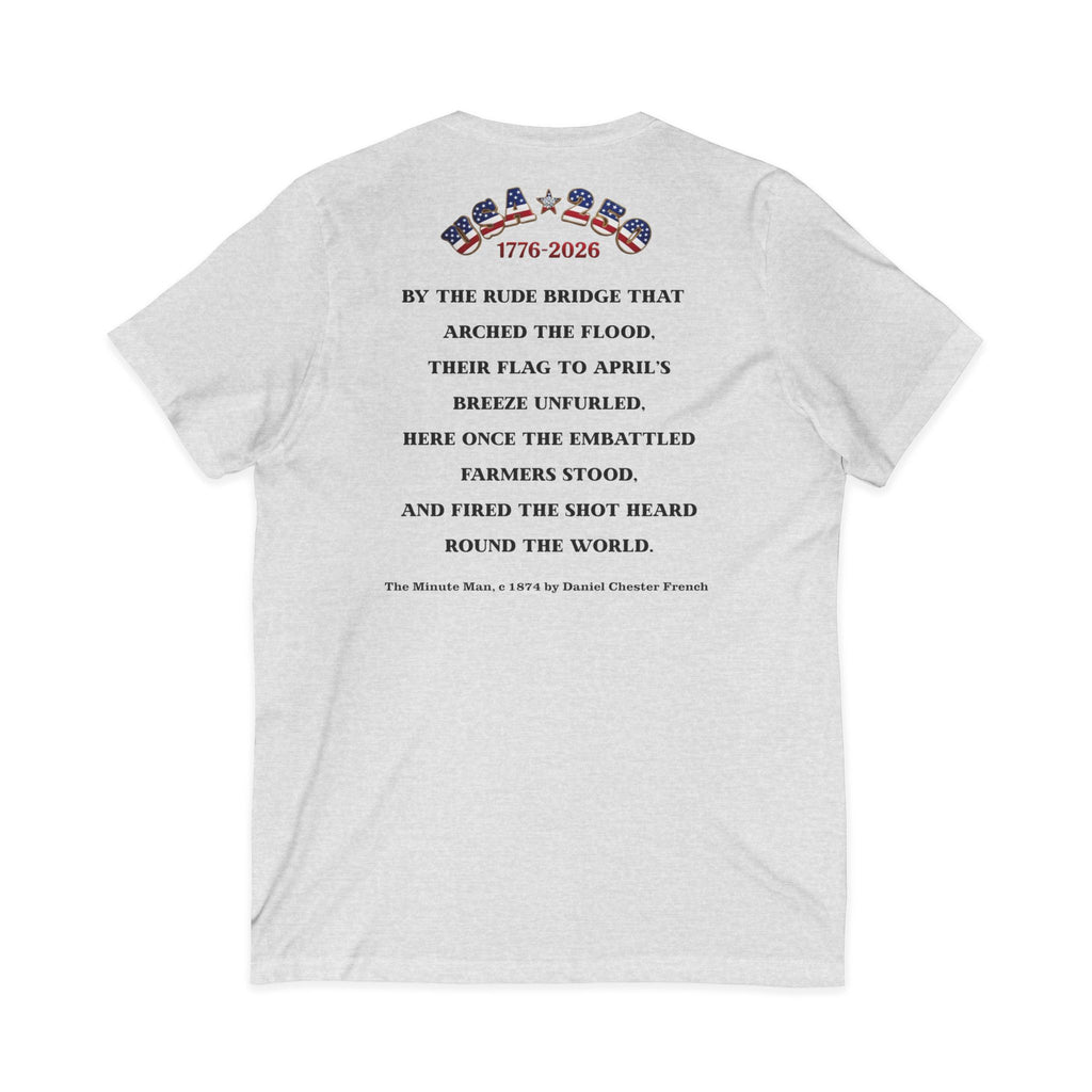 Patriot Ancestor V-Neck Tee — "Proud Descendant of a Patriot" Historical Tribute Shirt | Personalized