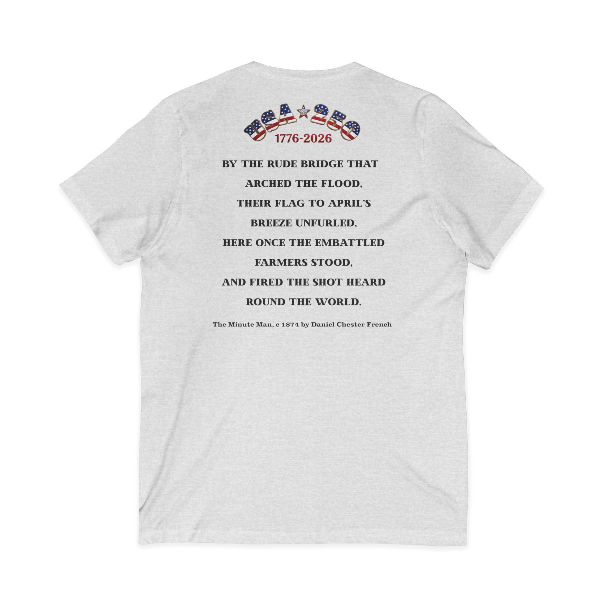 Patriot Ancestor V-Neck Tee — "Proud Descendant of a Patriot" Historical Tribute Shirt | Personalized