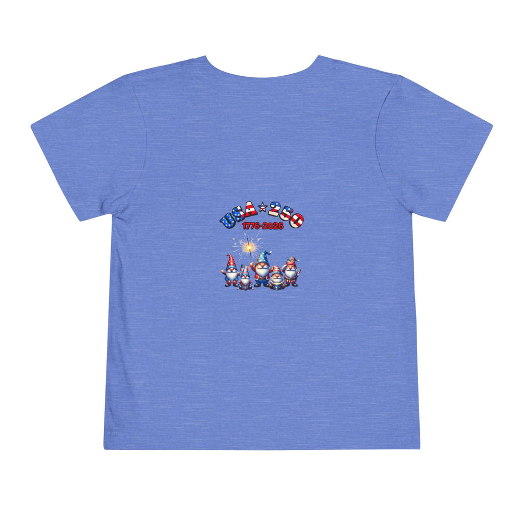 Patriotic Gnomes Unisex Toddler Tee | USA Stars Stripes 1776-2026