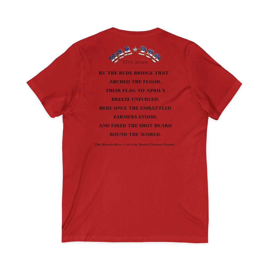 Patriot Ancestor V-Neck Tee — "Proud Descendant of a Patriot" Historical Tribute Shirt | Personalized
