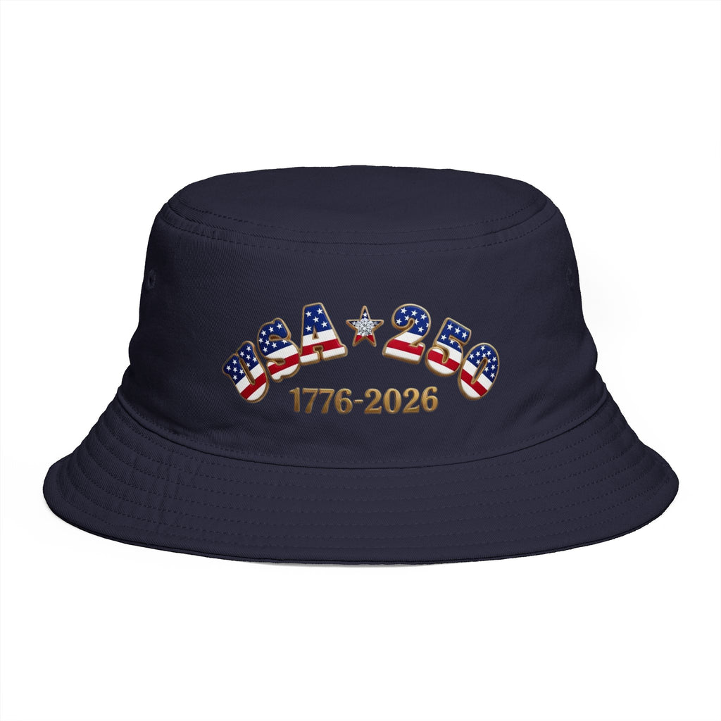 USA 1776-2026 Patriotic Bucket Hat | Fourth of July Celebration or Gardening