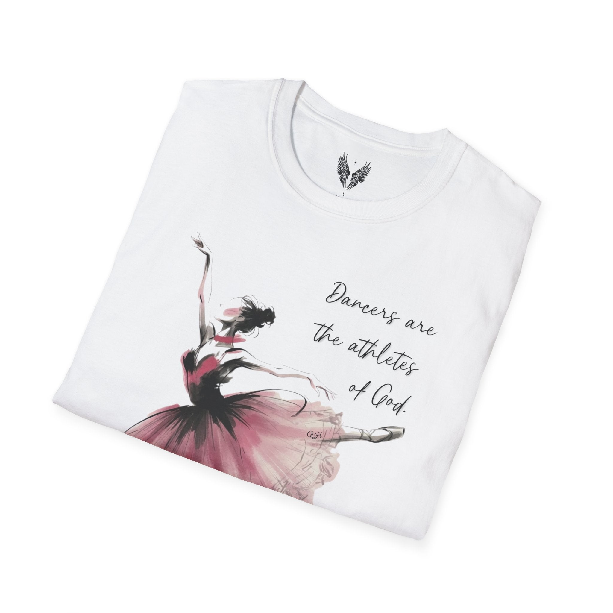 Ballerina Watercolor Illustration T-Shirt | Dancers Are The Athletes of God,  Albert Einstein