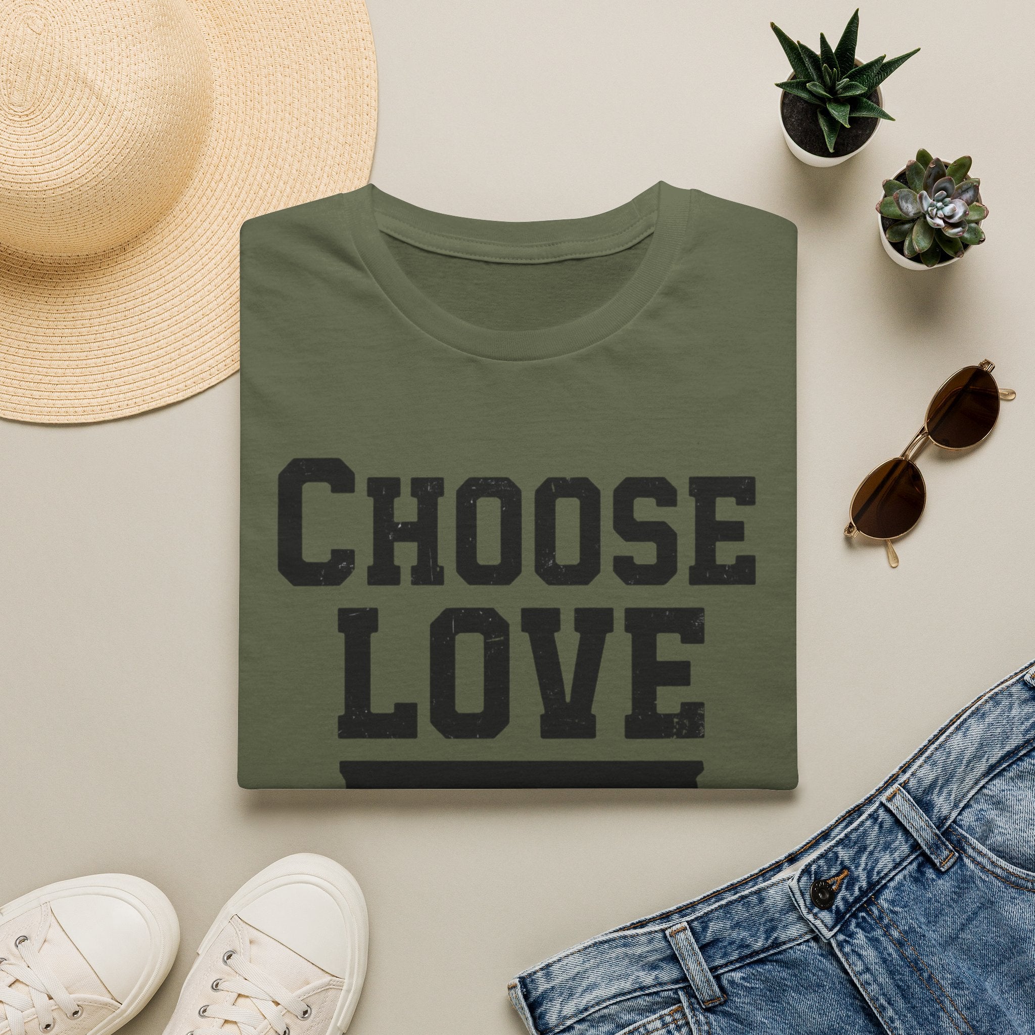 Choose Love Inspirational Unisex T-Shirt | Strong Love Message Tee