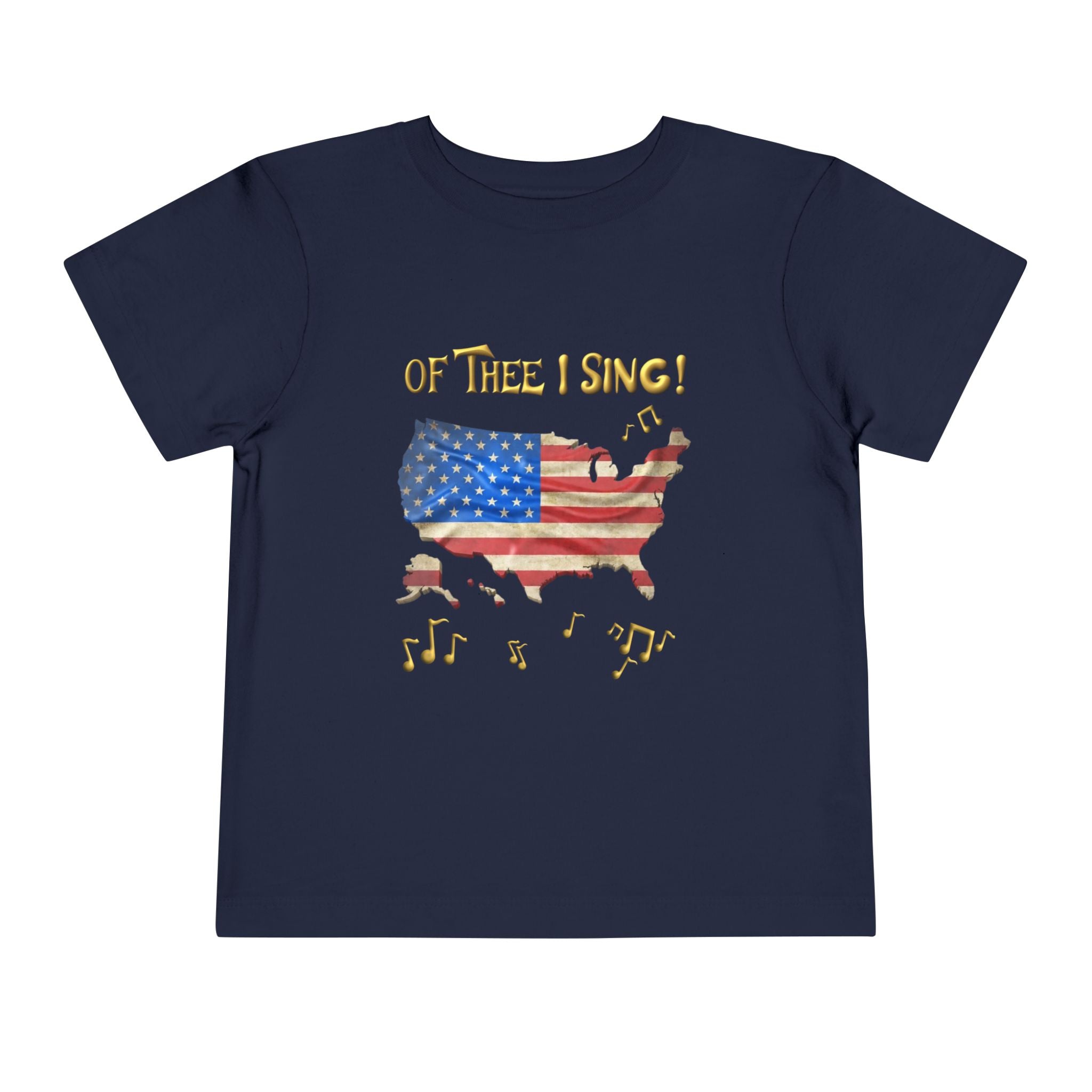Of Thee I Sing! "My Country 'Tis of Thee Lyrics Toddler Tee | USA 250 Tribute, Patriotic Fun