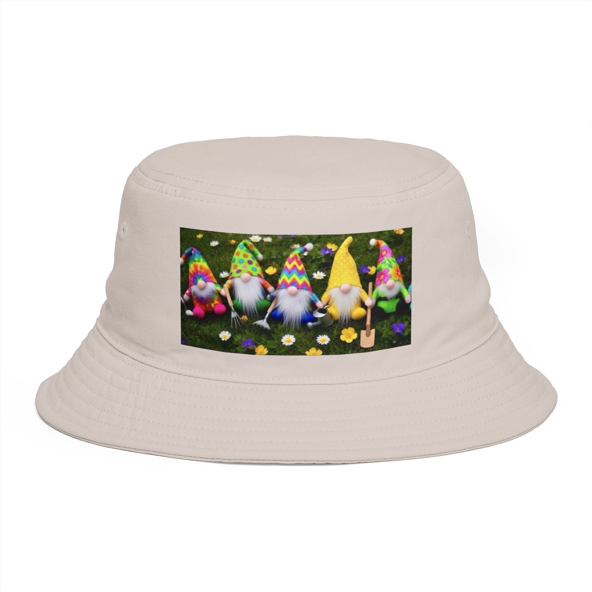 Garden Gnomes Unisex Bucket Hat | Cute Colorful Gardening Sun Hat
