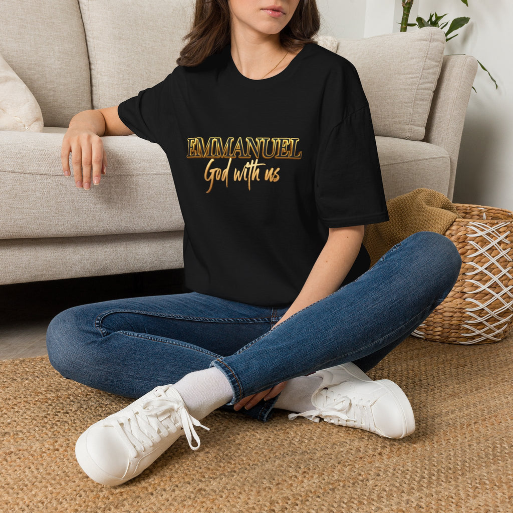 Emmanuel "God with us" Name of God Unisex T-Shirt | Gold Script