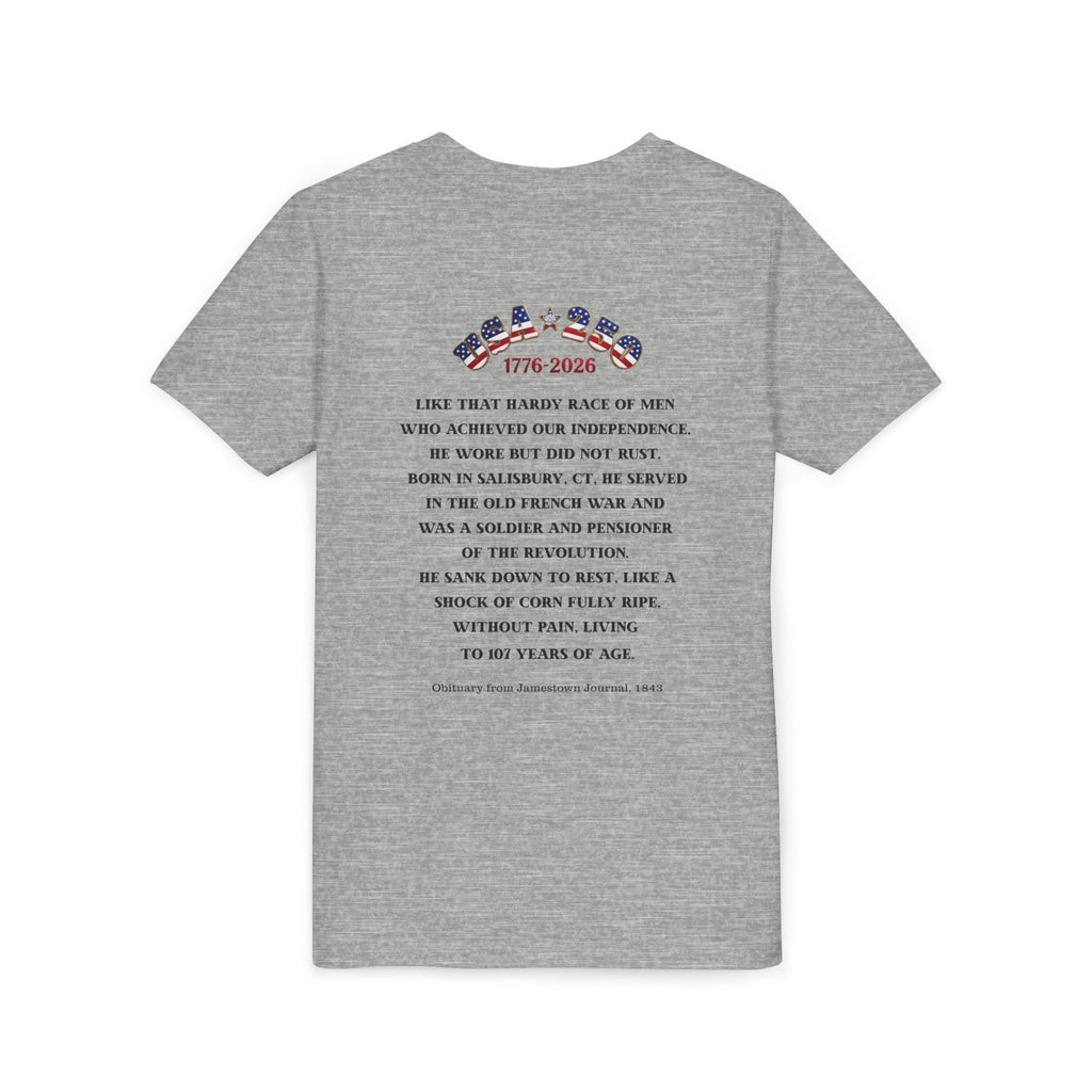 OWENS FAMILY with authentic obituary - Proud Descendant of a Patriot Unisex Kids Tee | Revolutionary Soldier, American Flag