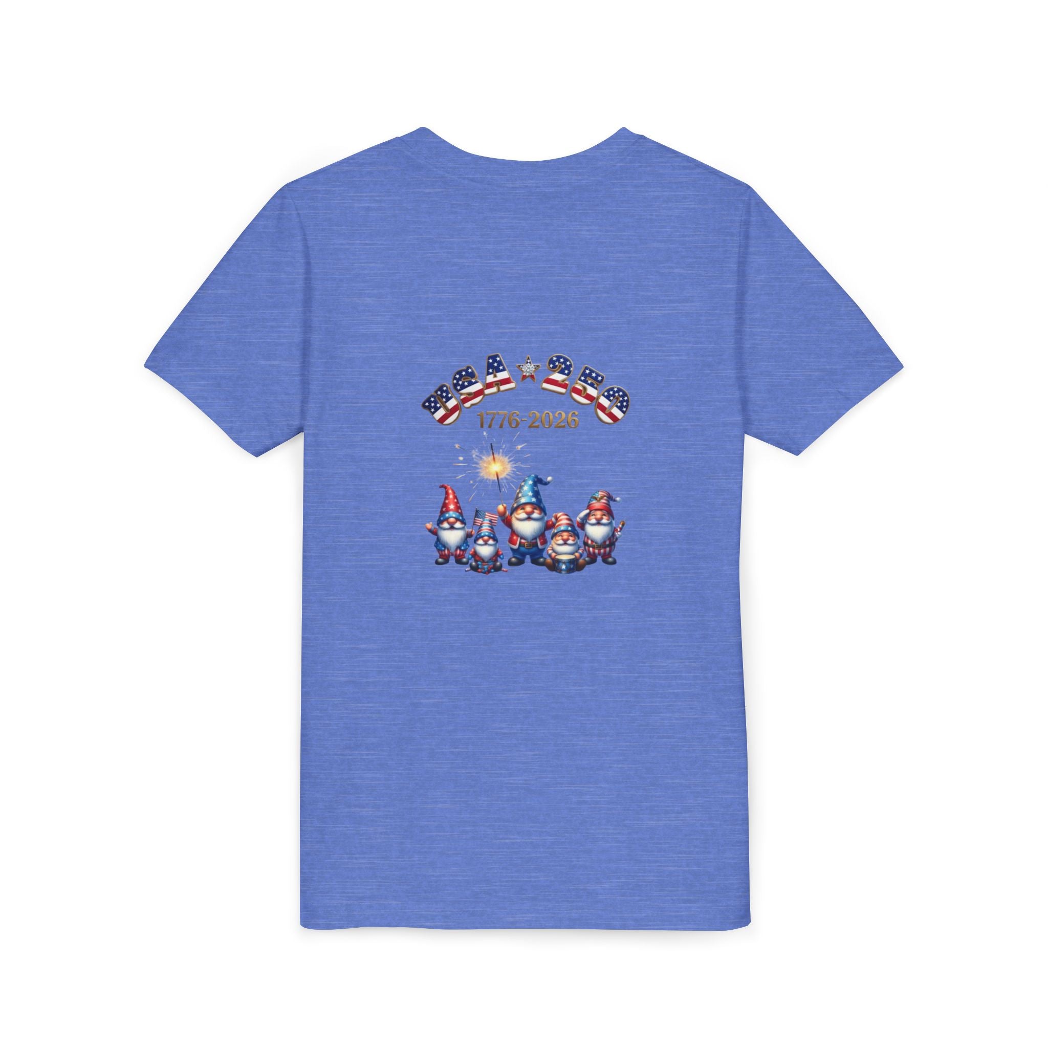 Chilling With My Gnomies Unisex Youth Tee | Patriotic 4th of July, USA 250 Tribute