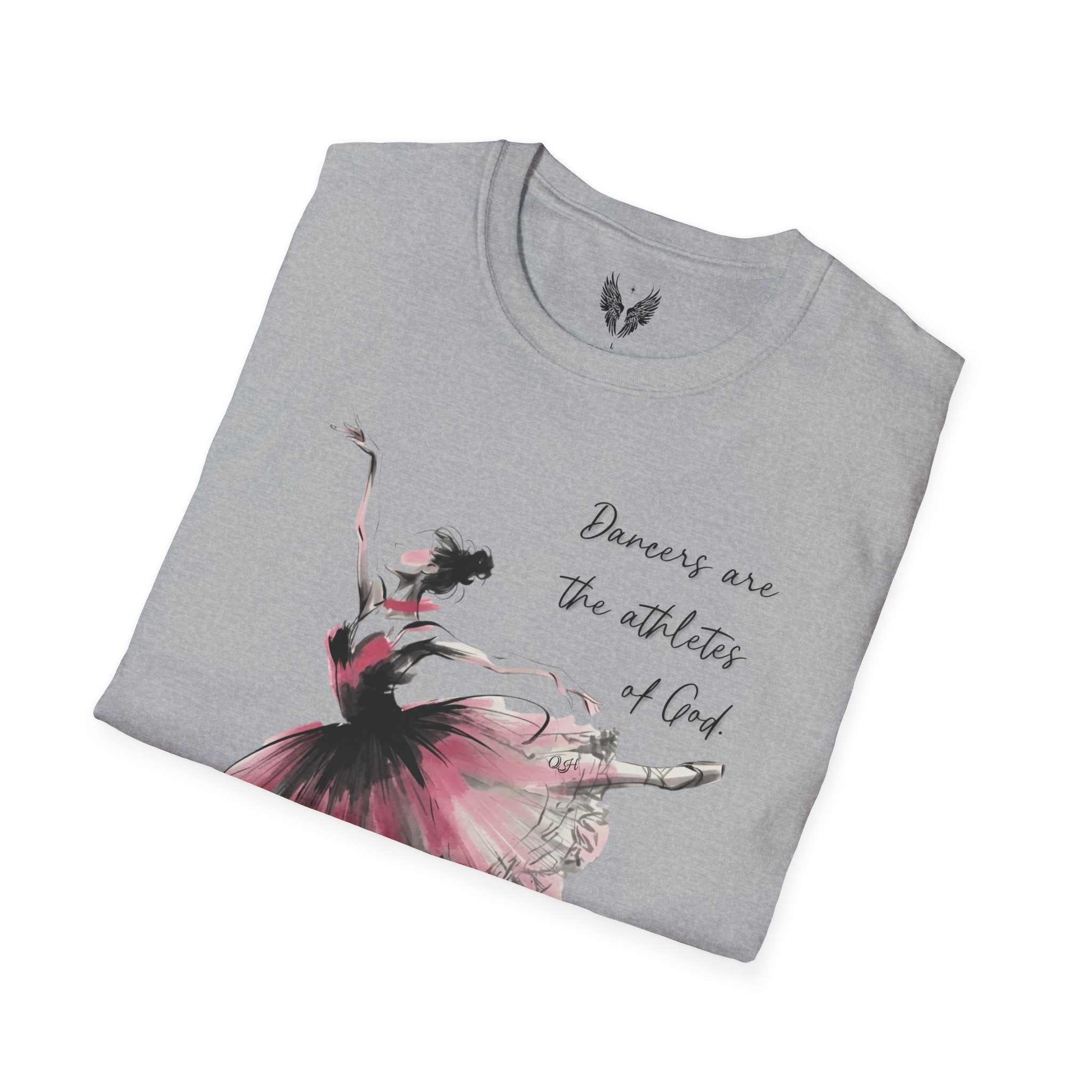 Ballerina Watercolor Illustration T-Shirt | Dancers Are The Athletes of God,  Albert Einstein